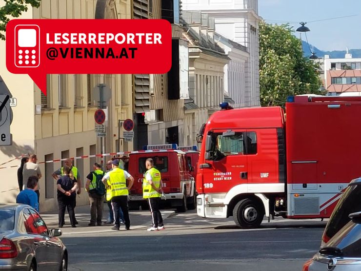 Eine Helium-Flasche löste einen Großeinsatz in Wien-Ottakring aus. Eine Helium-Flasche löste einen Großeinsatz in Wien-Ottakring aus.