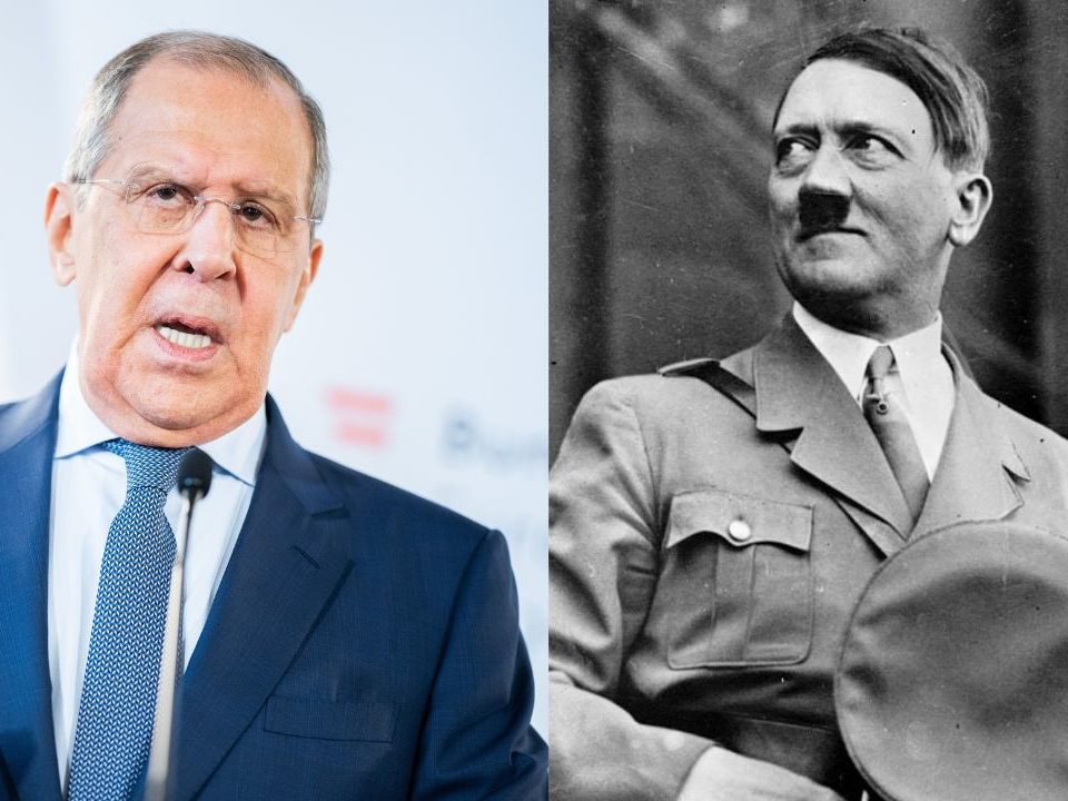 Lawrow zieht Vergleich mit Hitler. Lawrow zieht Vergleich mit Hitler.
