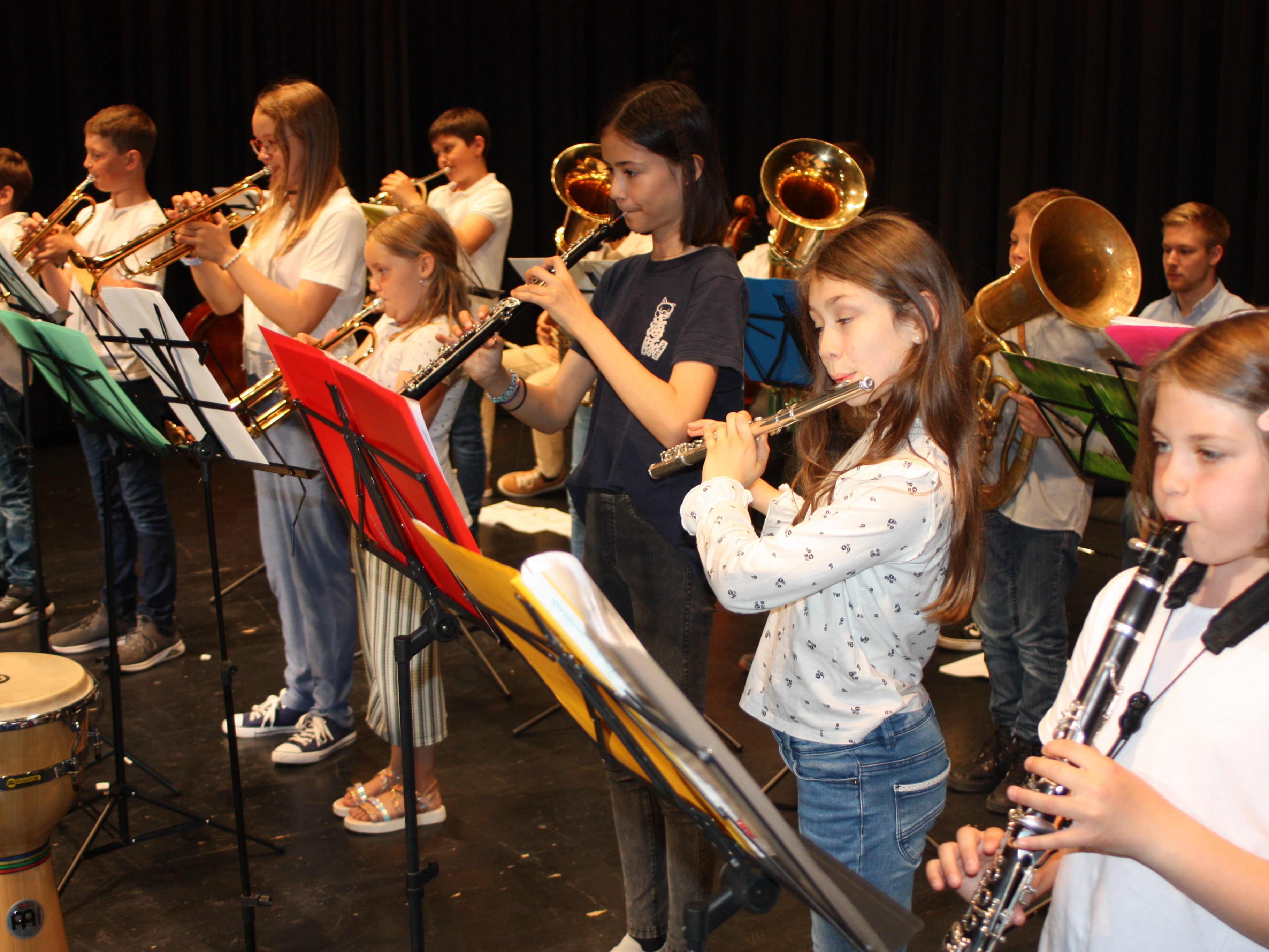 900 Volksschüler aus der Region Vorderland besuchten die Instrumentenvorstellung der Musikschule Rankweil-Vorderland.