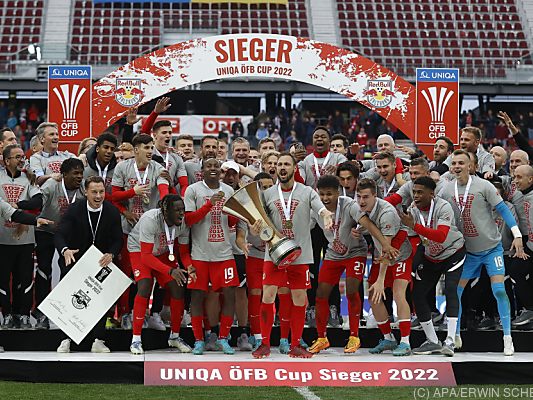 Salzburg gewann den ÖFB-Cup in der Saison 2021/22