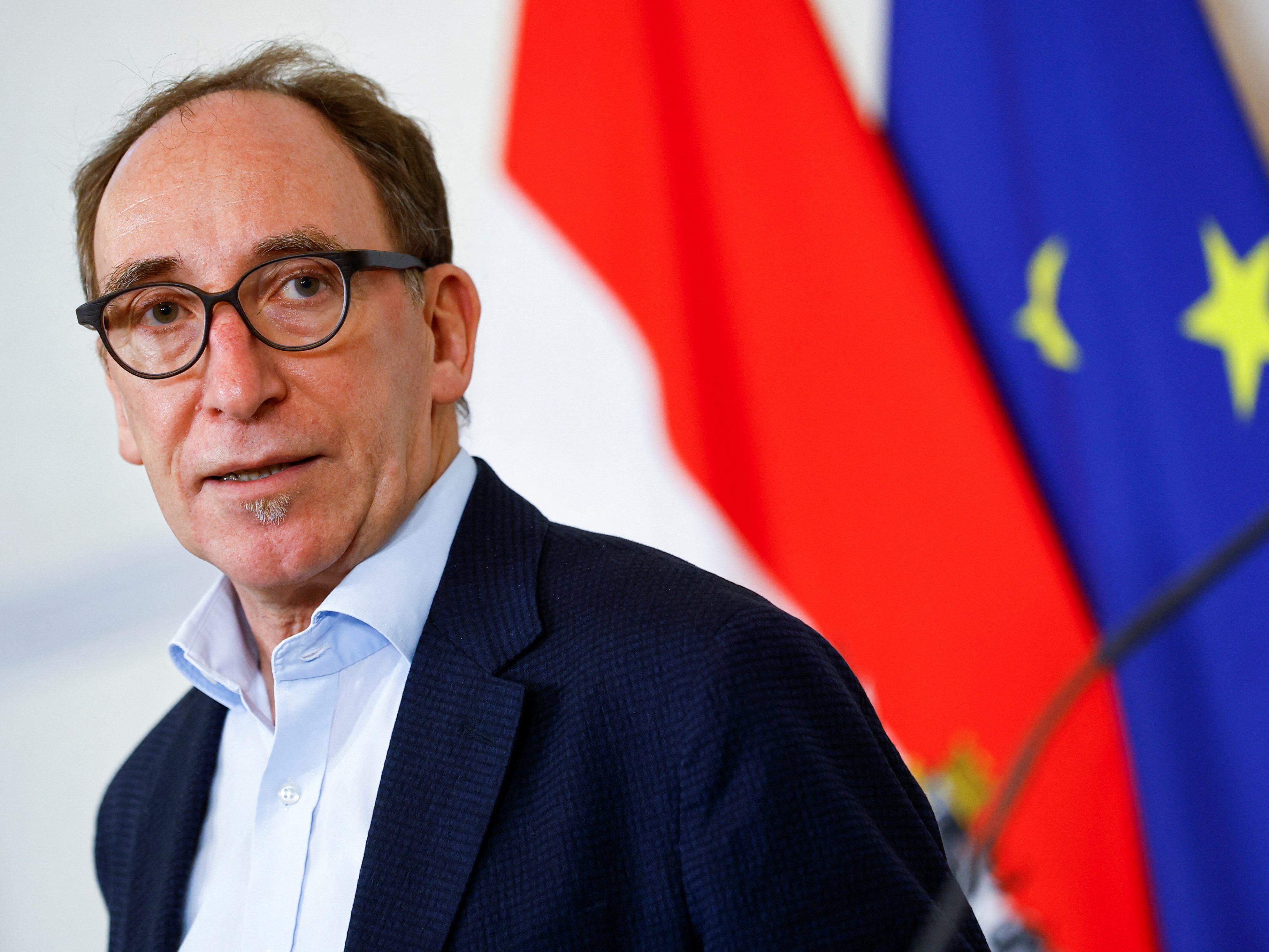 Doorstep vor dem Ministerrat