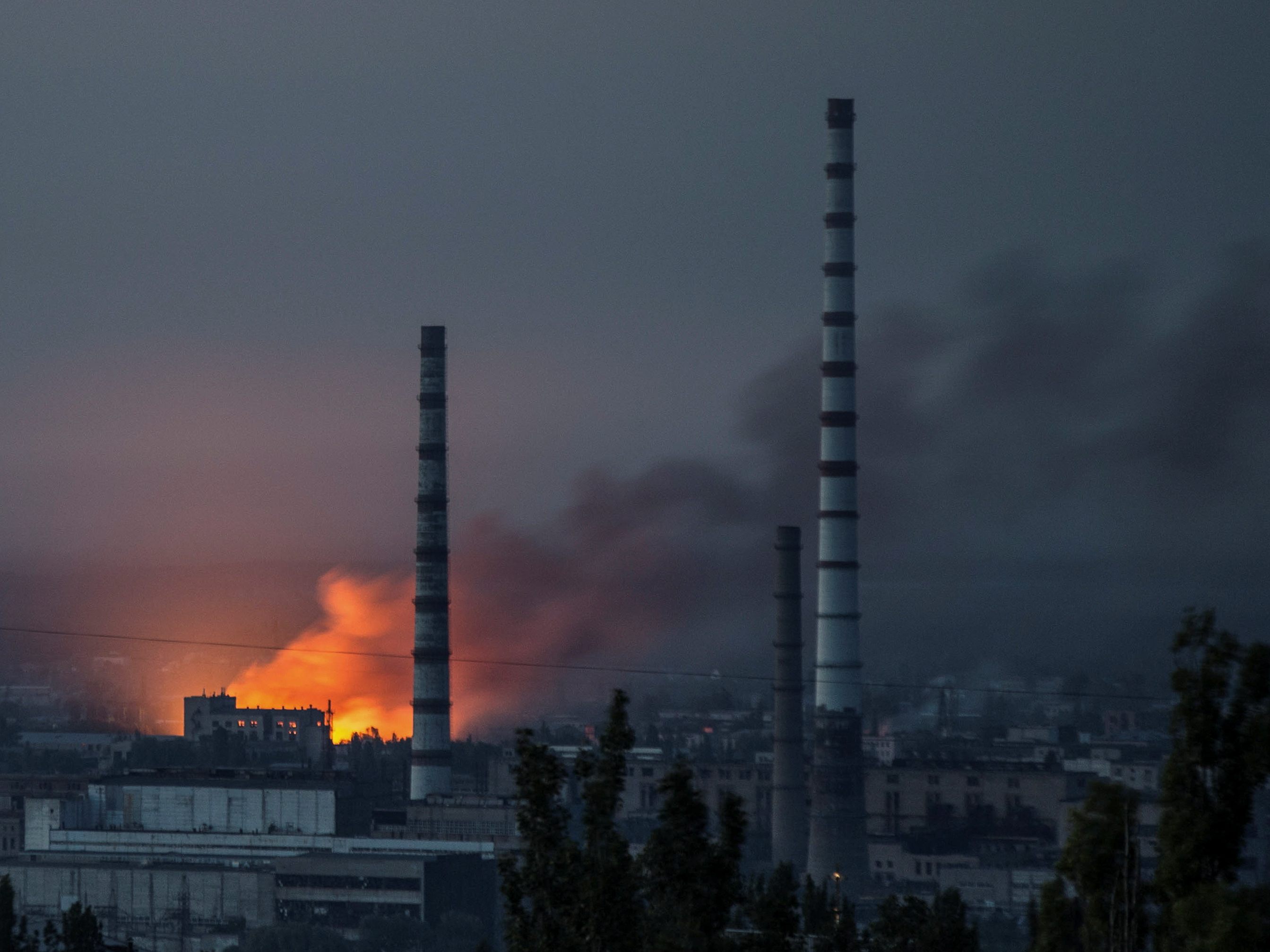 Die strategisch wichtige Stadt Lyssytschansk in der Ost-Ukraine wird immer mehr zum Ziel der russischen Armee Die strategisch wichtige Stadt Lyssytschansk in der Ost-Ukraine wird immer mehr zum Ziel der russischen Armee