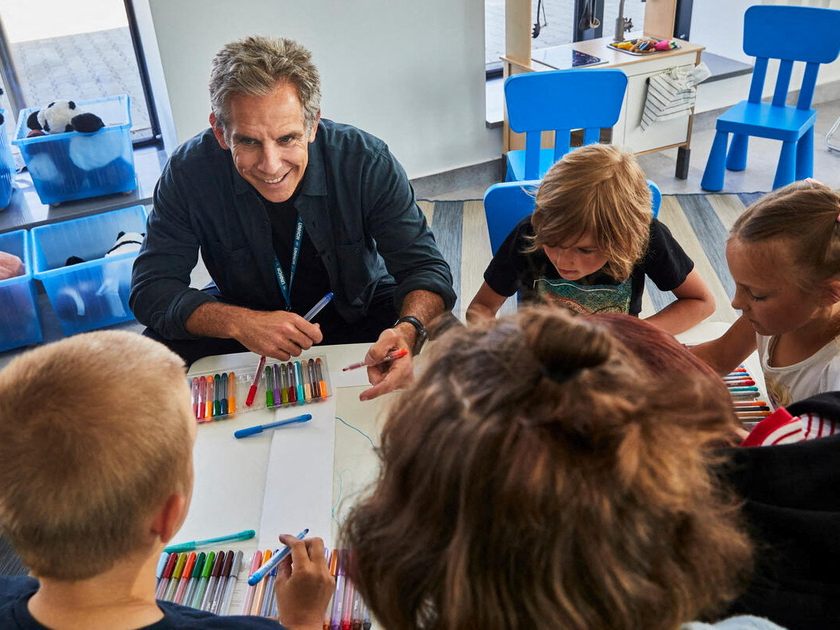 Ben Stiller als UNO-Botschafter in der Ukraine. Ben Stiller als UNO-Botschafter in der Ukraine.