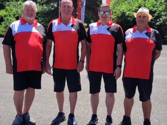 (Die Bludenzer Stockschützen: Erich Matthä, Josef Gruber, Vinzenz Zech und Josef Neyer) (Die Bludenzer Stockschützen: Erich Matthä, Josef Gruber, Vinzenz Zech und Josef Neyer)