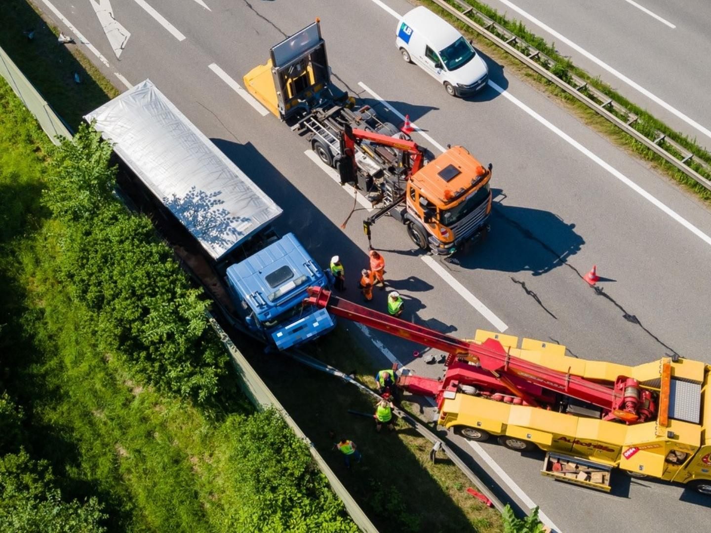 LKW Unfall A14 Höhe Nenzing
