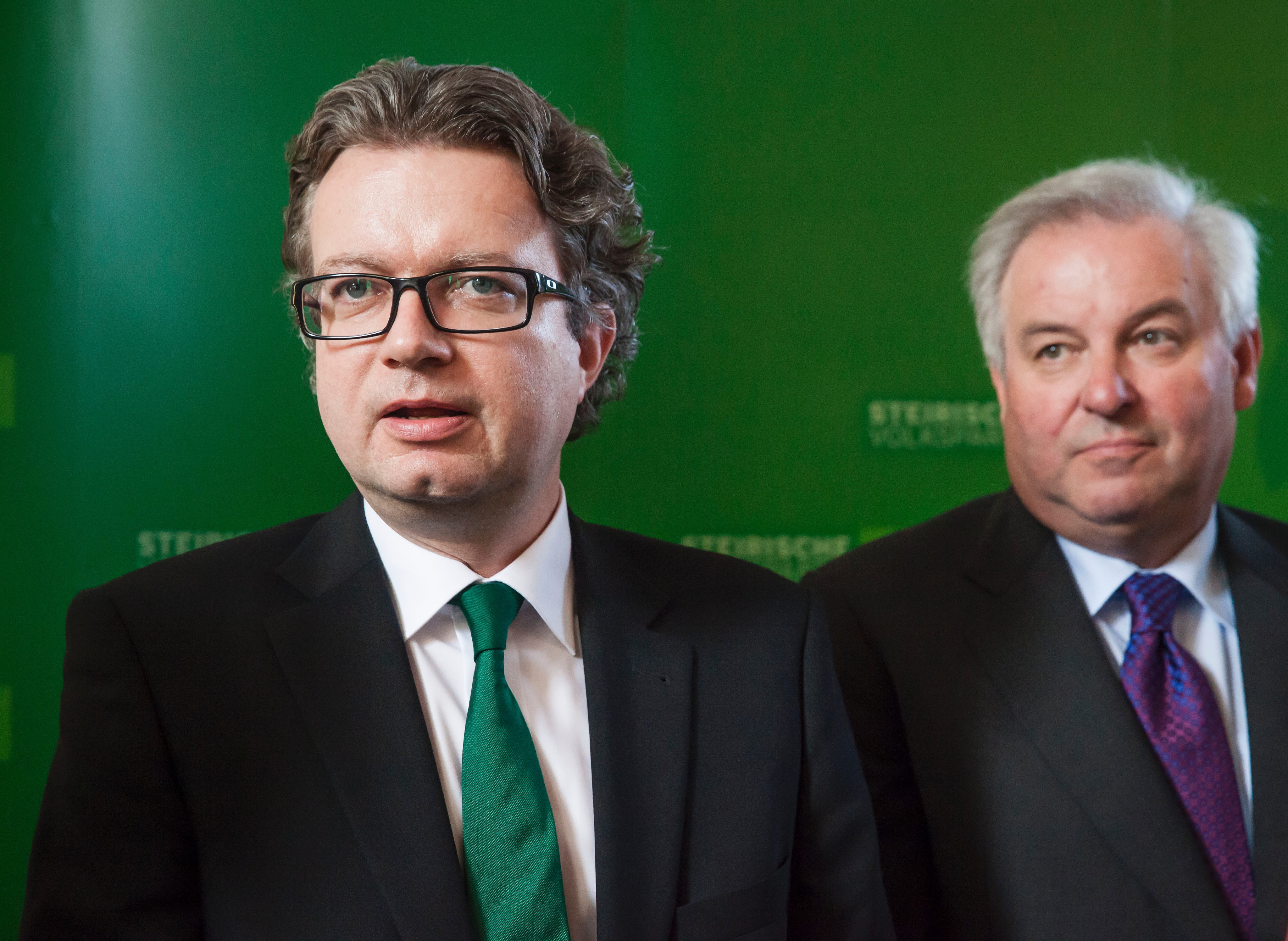 Christopher Drexler und Hermann Schützenhöfer Christopher Drexler und Hermann Schützenhöfer