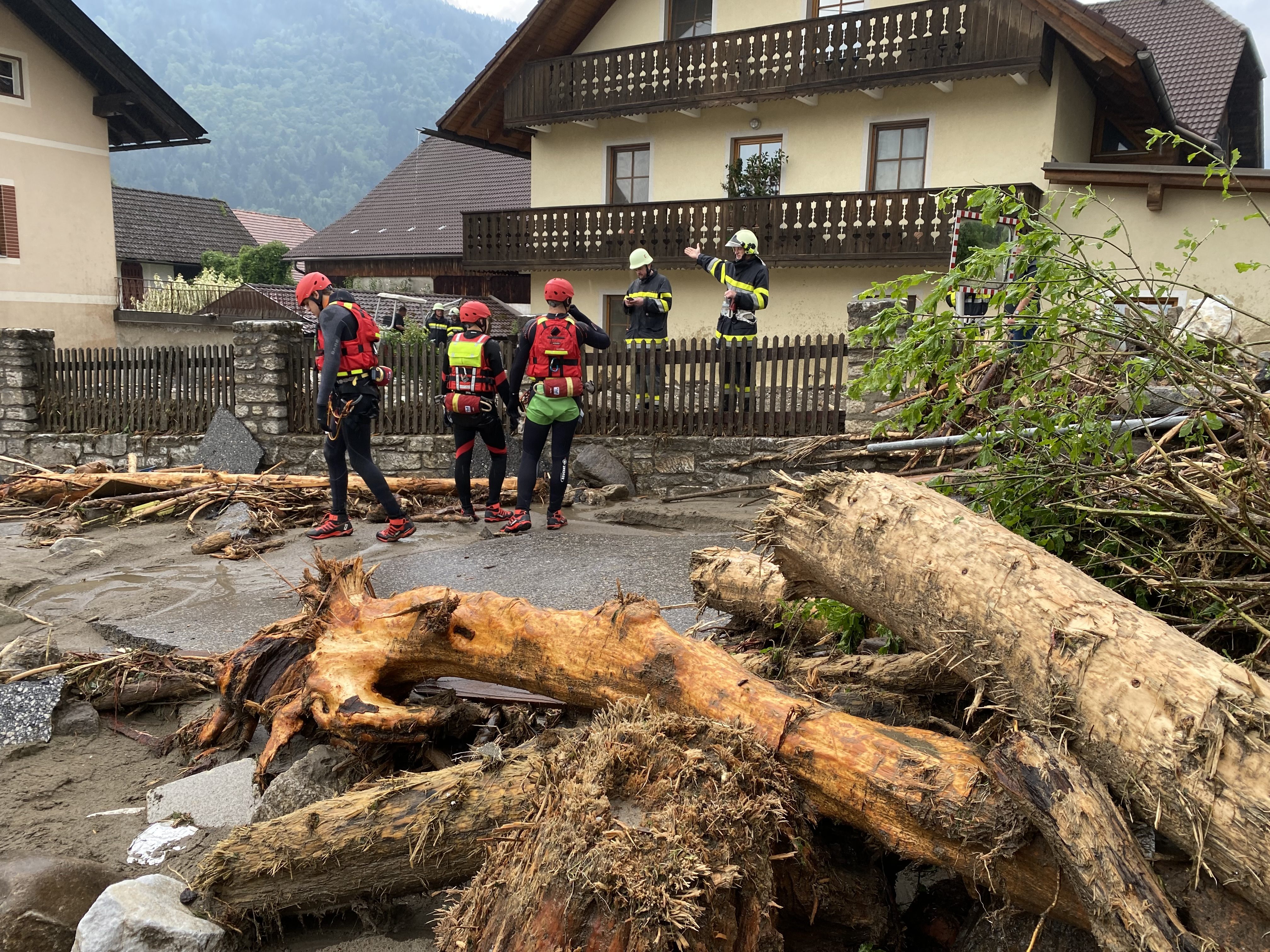 Schwere Unwetter in Treffen in Kärnten.