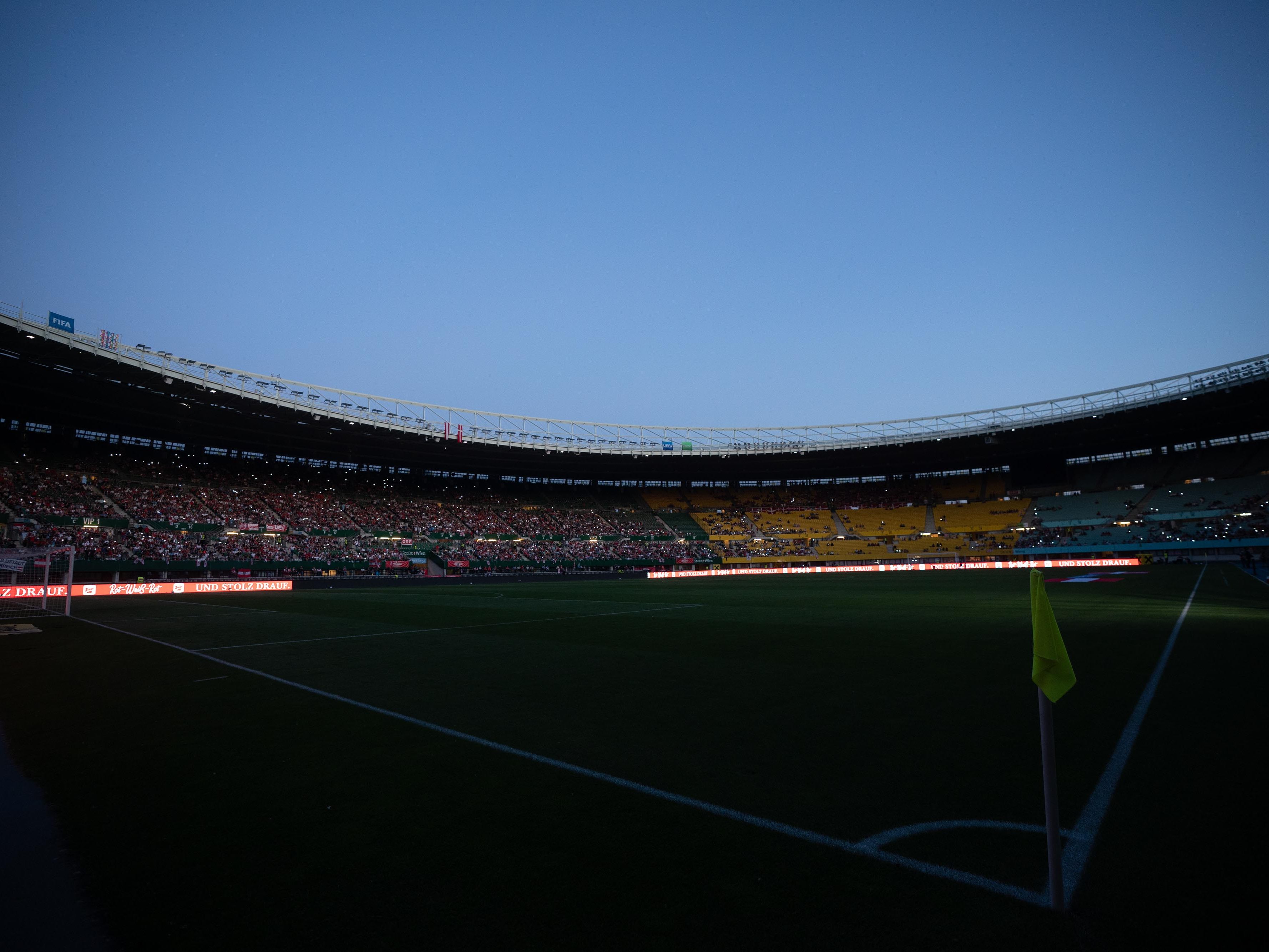 Stromausfall: Ernst Happel Stadion in Wien-Leopoldstadt war betroffen.
