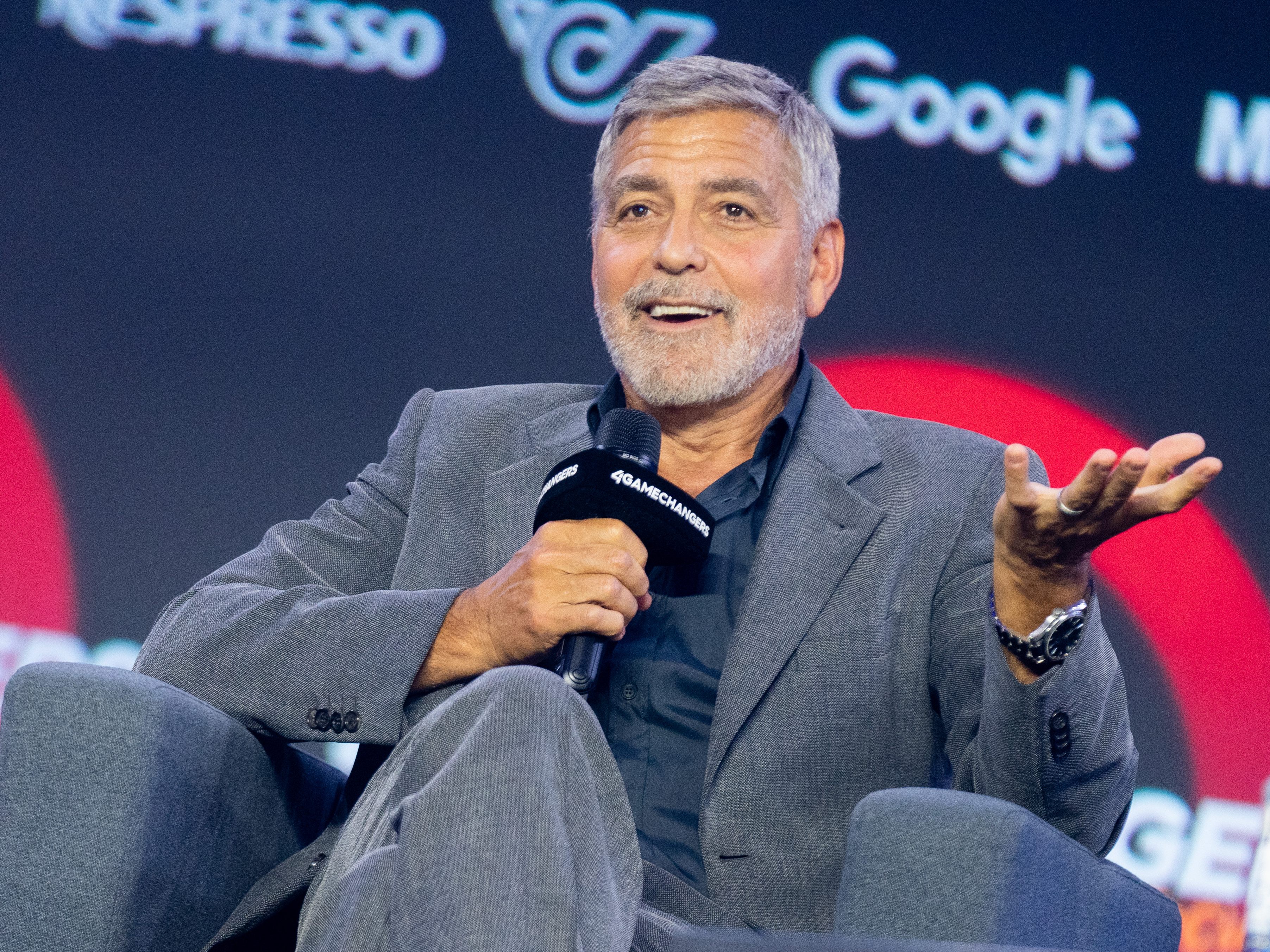 George Clooney beim 4Gamechangers Festival in Wien. George Clooney beim 4Gamechangers Festival in Wien.