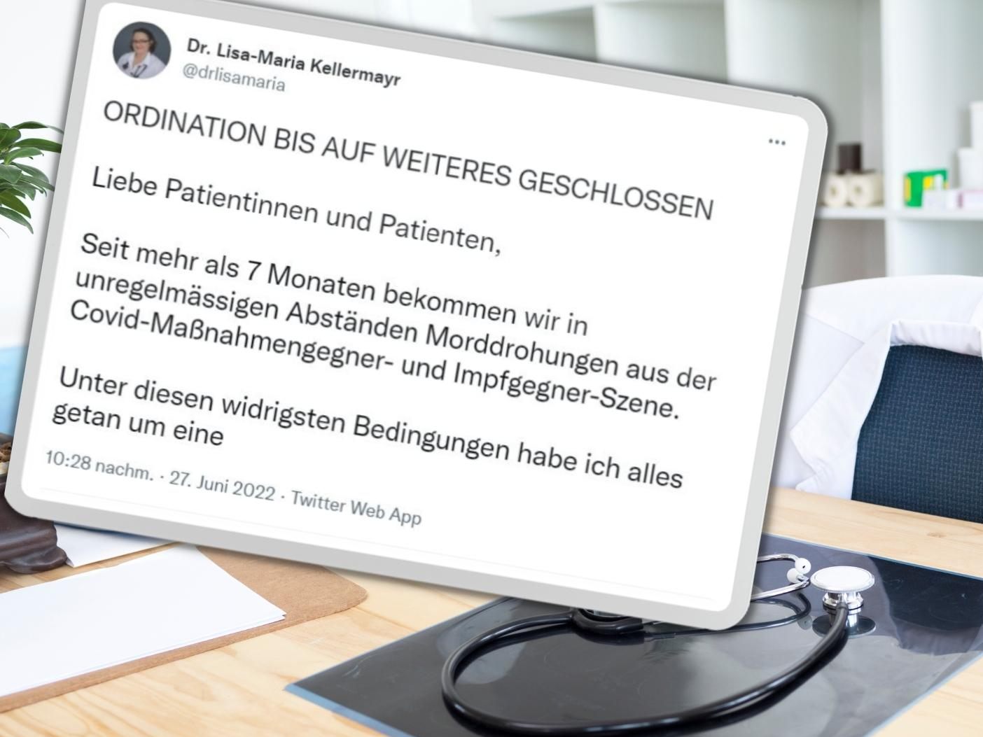 Dr. Lisa-Maria Kellermayr musste ihre Praxis schließen.