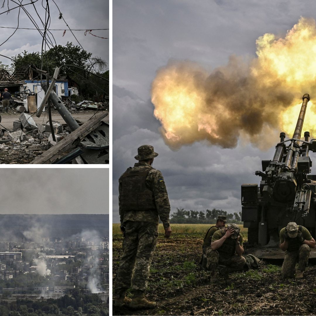 Russen greifen von drei Seiten an