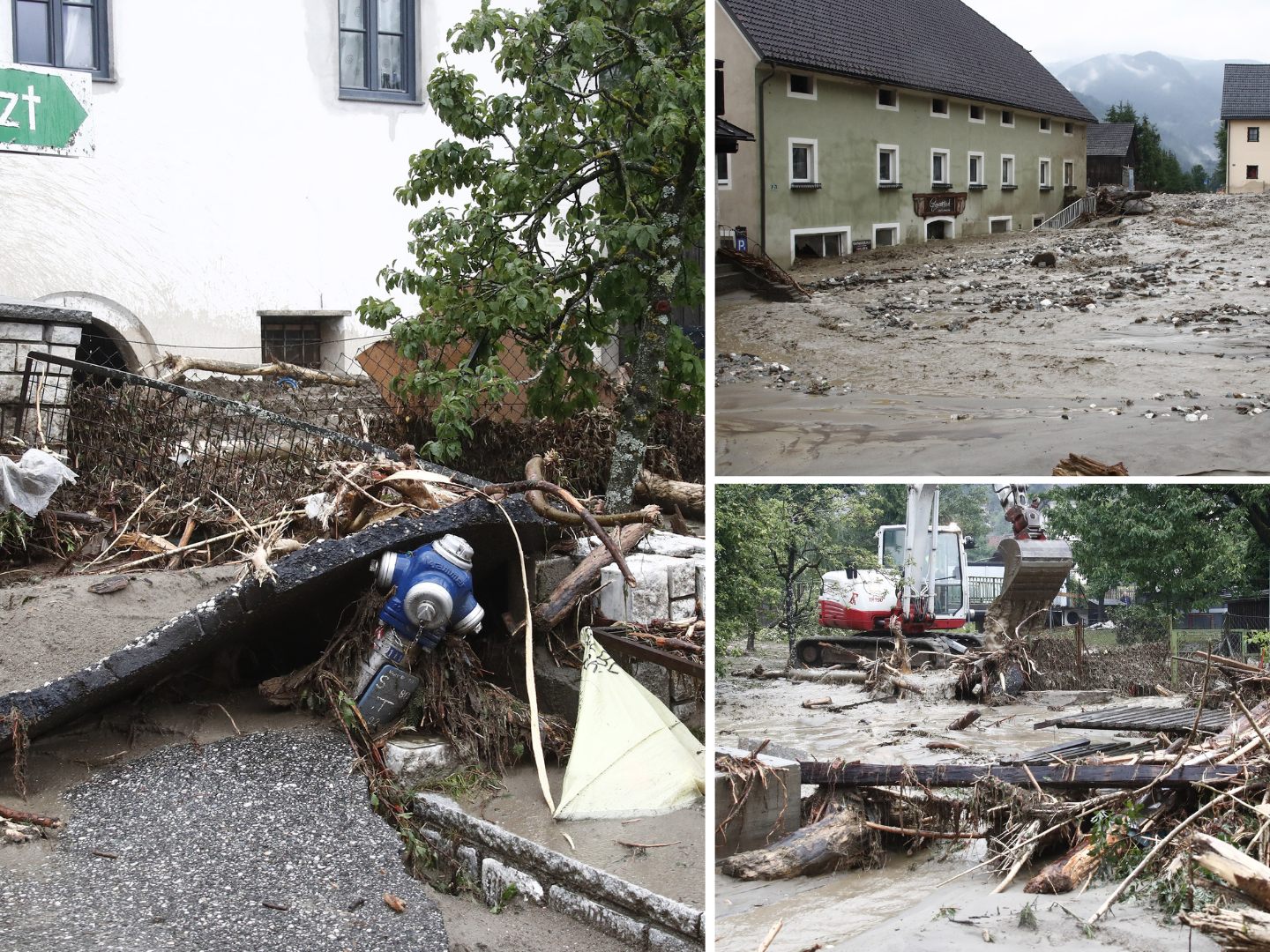 weite Person vermisst - Enorme Schäden im Raum Villach weite Person vermisst - Enorme Schäden im Raum Villach