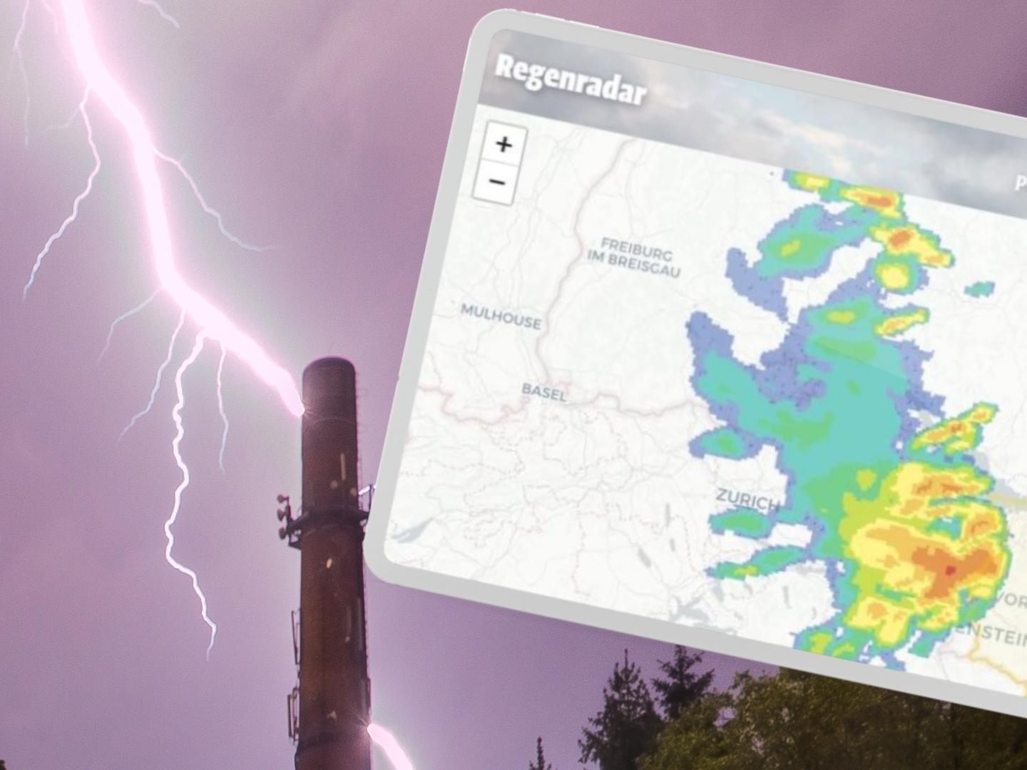 In der Nacht von Freitag auf Samstag kann es in Vorarlberg zu teils heftigen Gewitter kommen.
