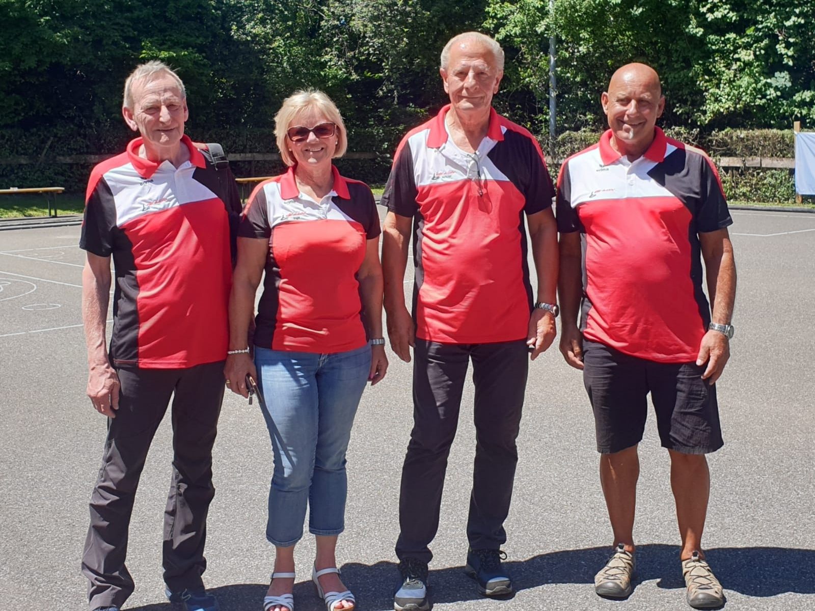 (Unser starkes Team – Günter Dünfründ, Inge Voltolini, Arnold Voltolini und Karl Reutz.) (Unser starkes Team – Günter Dünfründ, Inge Voltolini, Arnold Voltolini und Karl Reutz.)