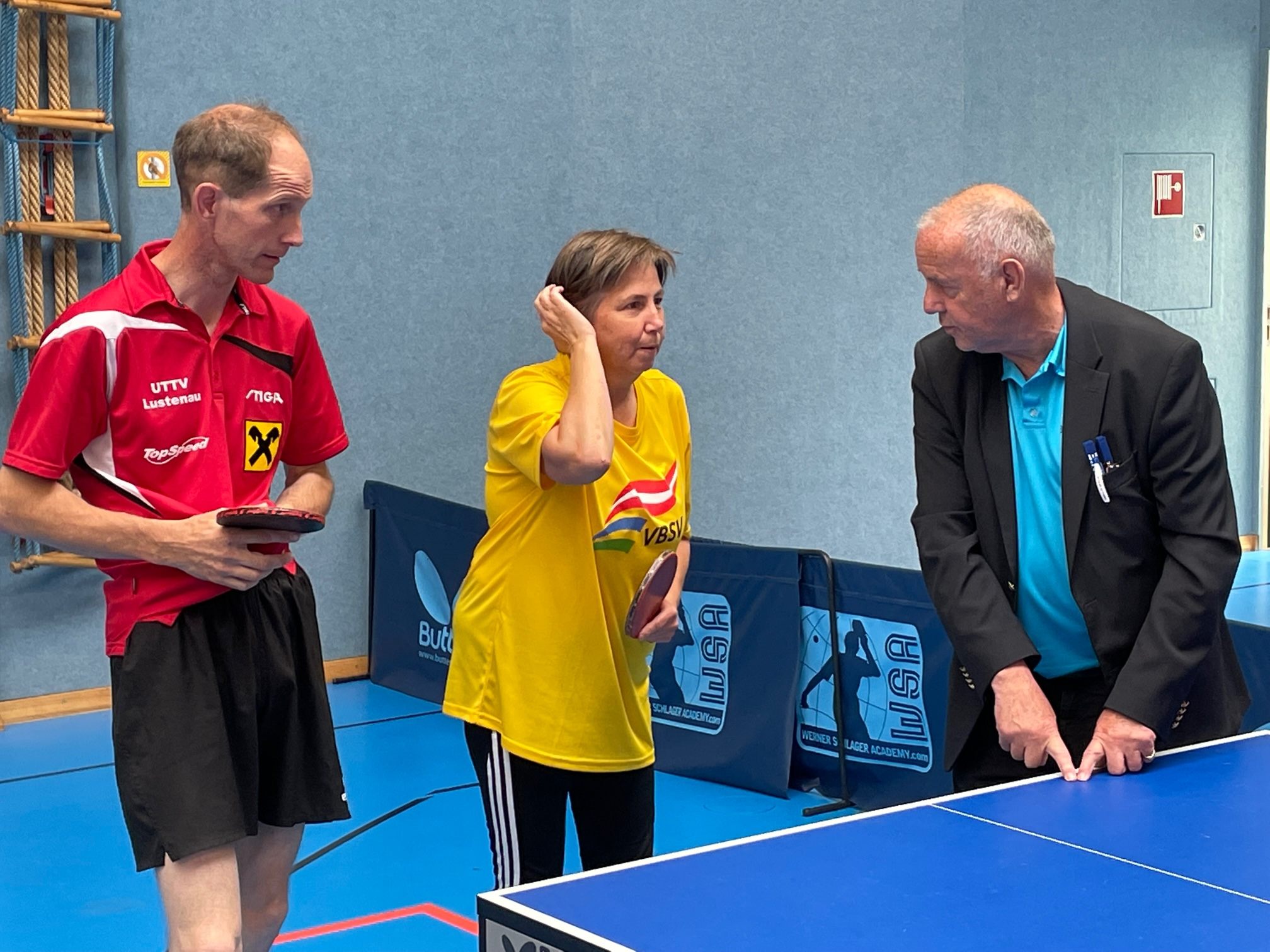 Das Tischtennis-Duo Susi Vetter und Markus Blank von CAPS zeigte gute Leistungen bei der Ö-Meisterschaft in Stockerau.