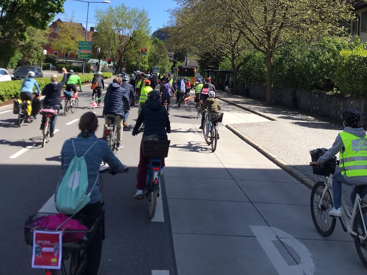 2021 führte die Radtour nach Feldkirch, 250 Menschen waren dabei 2021 führte die Radtour nach Feldkirch, 250 Menschen waren dabei