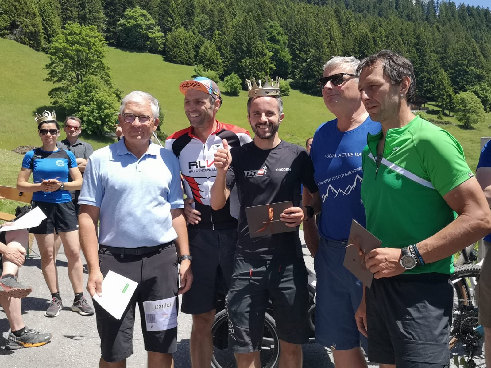 Schnifis Schnauf-Sieger Andreas Gehrer bei der Siegerehrung Schnifis Schnauf-Sieger Andreas Gehrer bei der Siegerehrung