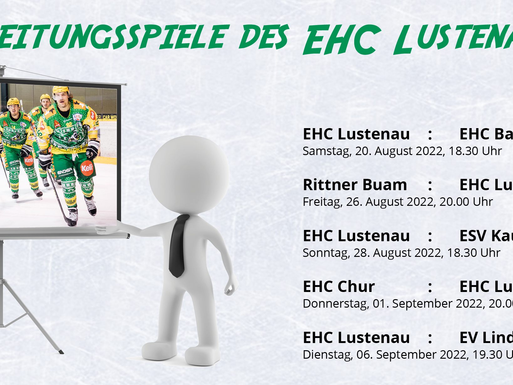 EHC Lustenau fixiert Vorbereitungsprogramm EHC Lustenau fixiert Vorbereitungsprogramm