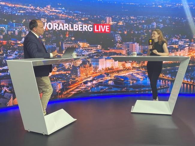 Isabel Natter bei "Vorarlberg LIVE".