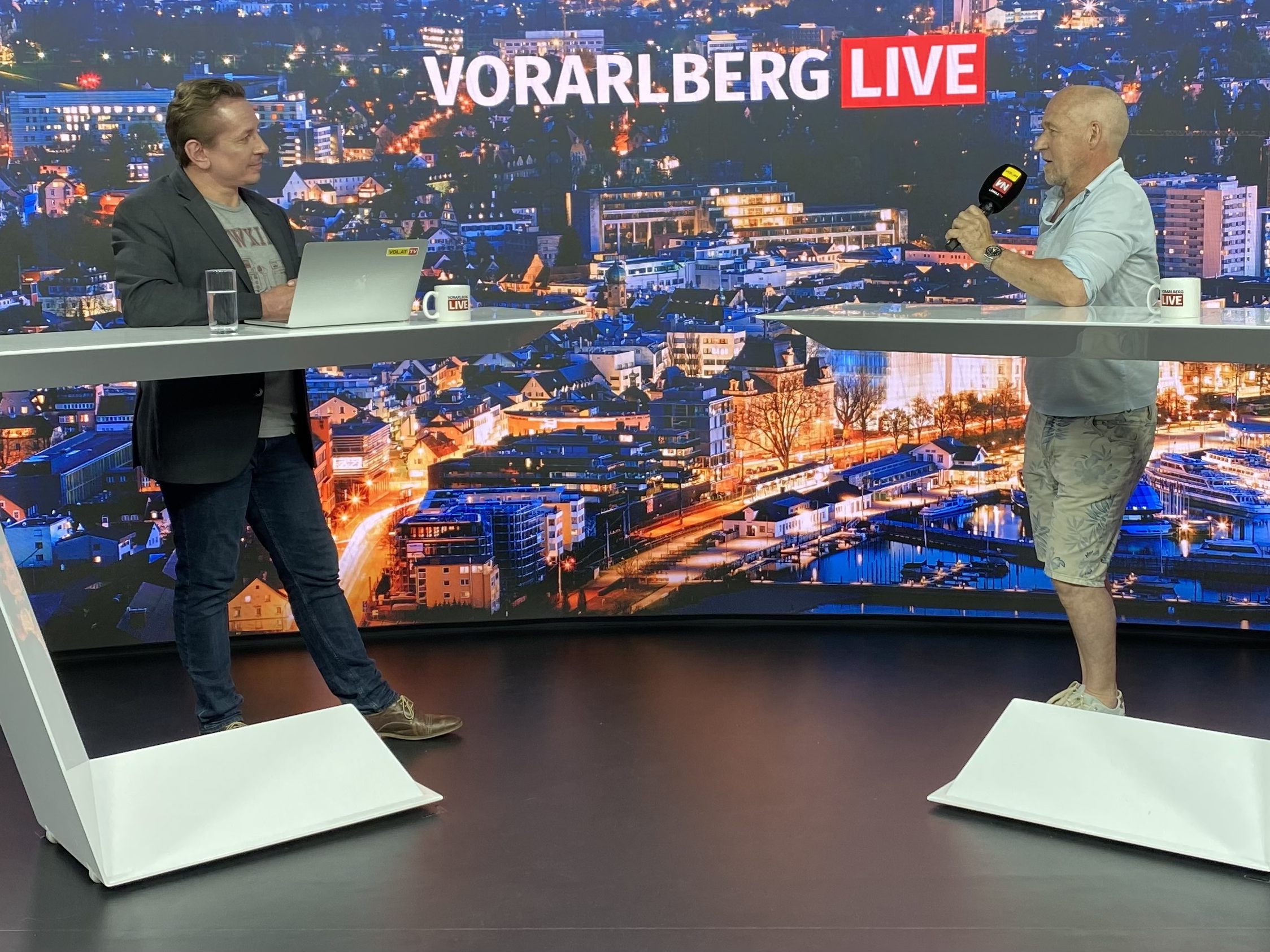 Szene-Gastronom Sigi Innauer bei "Vorarlberg LIVE".