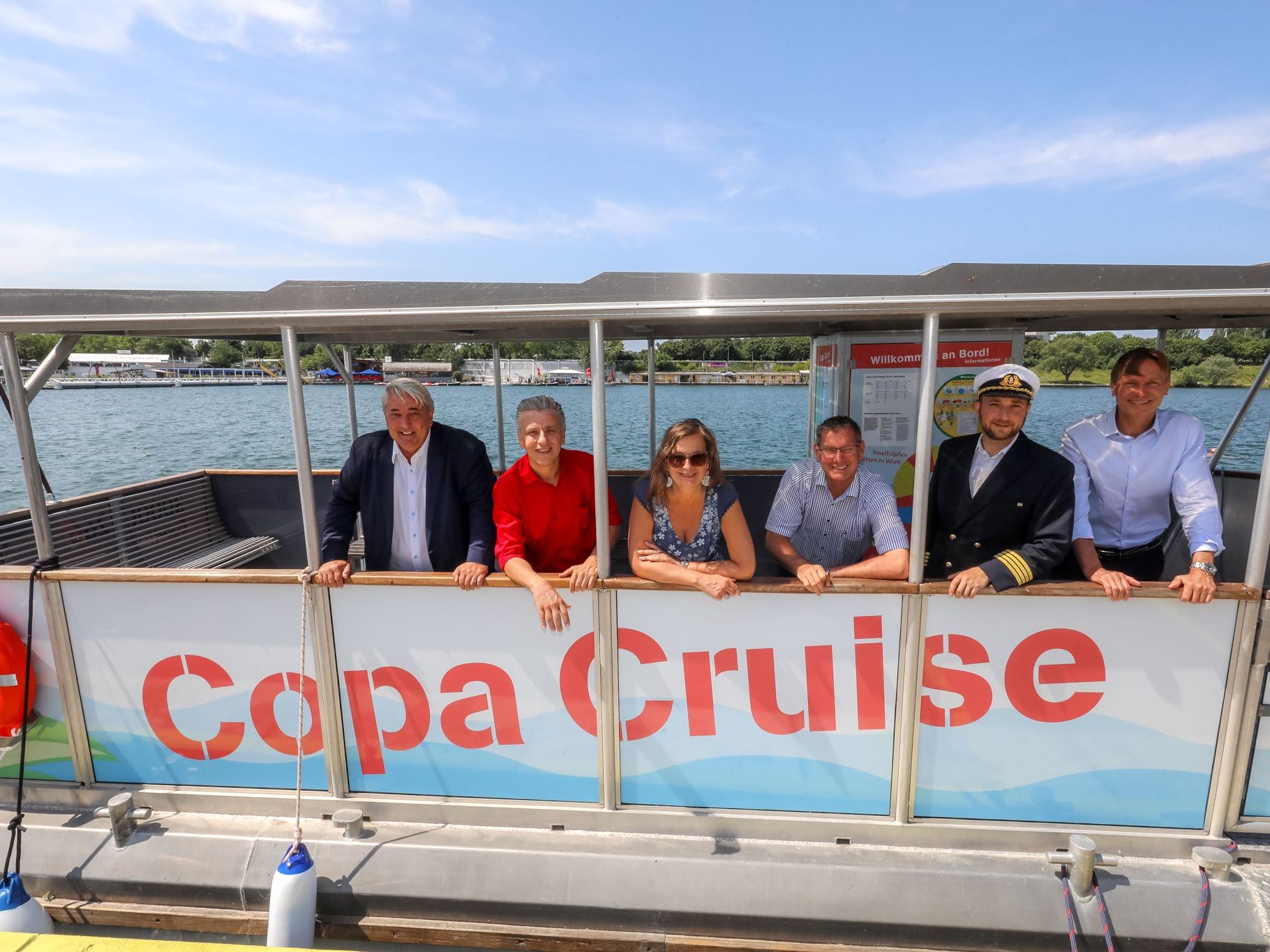 Die "Copa Cruise" nimmt ab 1. Juli den Betrieb auf der Neuen Donau auf. Die "Copa Cruise" nimmt ab 1. Juli den Betrieb auf der Neuen Donau auf.