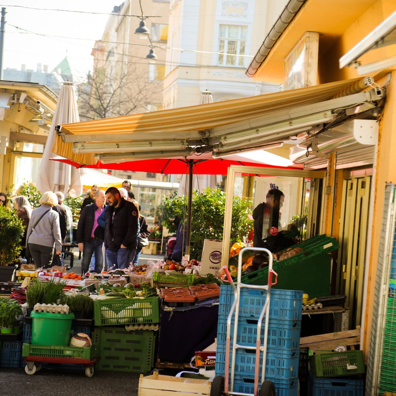 Der Karmelitermarkt und der Meidlinger Markt konnten ihre Besucherzahl seit 2019 fast verdoppeln.