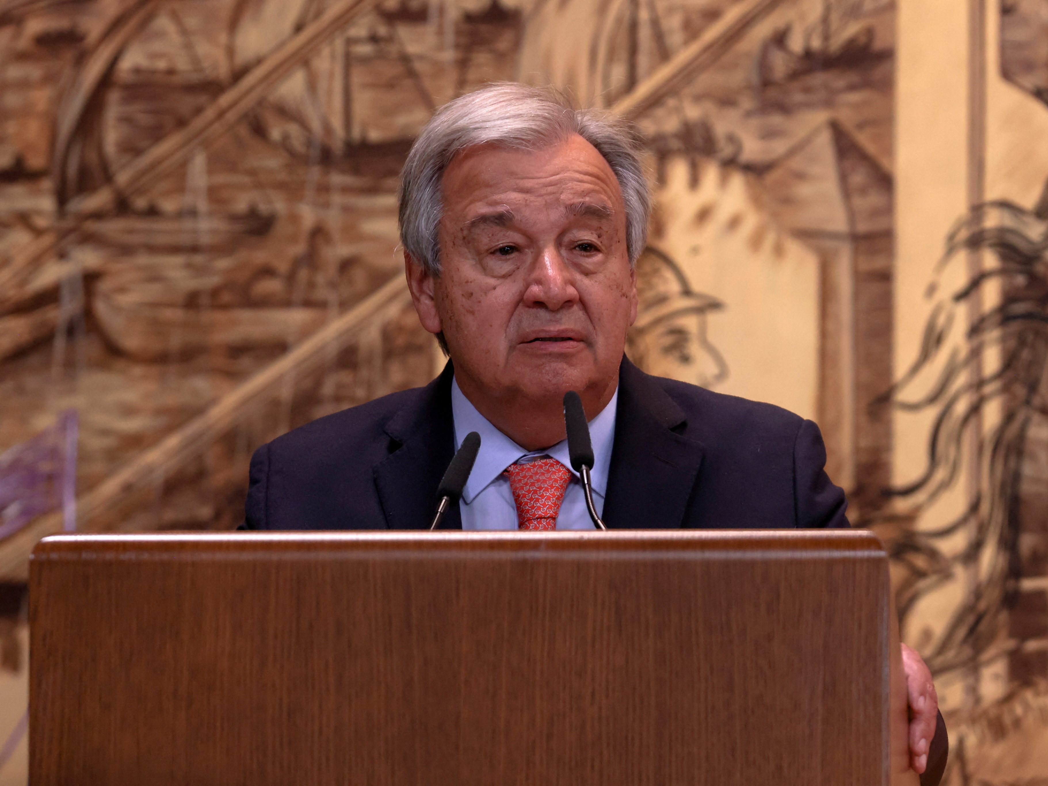 Im Bild zu sehen: UN-Generalsekretär António Guterres. Lösung für Ausfuhr von Millionen Tonnen Getreide aus Ukraine vereinbart. Im Bild zu sehen: UN-Generalsekretär António Guterres. Lösung für Ausfuhr von Millionen Tonnen Getreide aus Ukraine vereinbart.