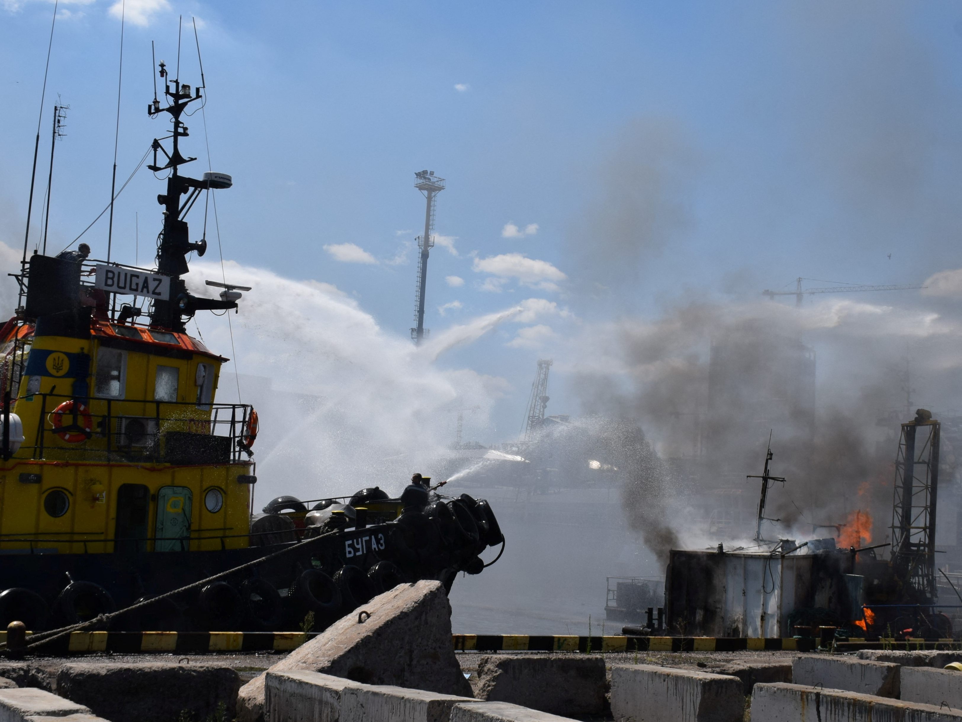 Russland hat den Angriff auf den Hafen von Odessa zugegeben Russland hat den Angriff auf den Hafen von Odessa zugegeben