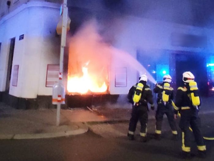 Ein Supermarkt brannte in Wien-Landstraße aus Ein Supermarkt brannte in Wien-Landstraße aus
