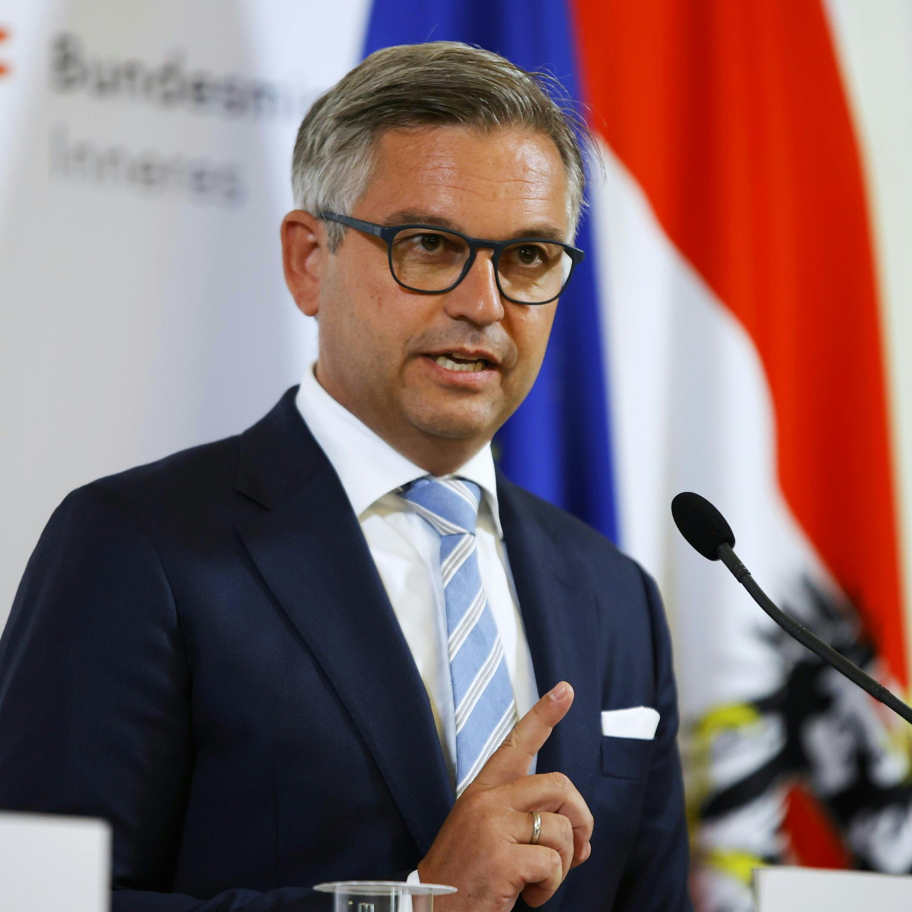 Finanzminister Magnus Brunner (ÖVP) steht weiterhin hinter der geplanten CO2-Steuer.