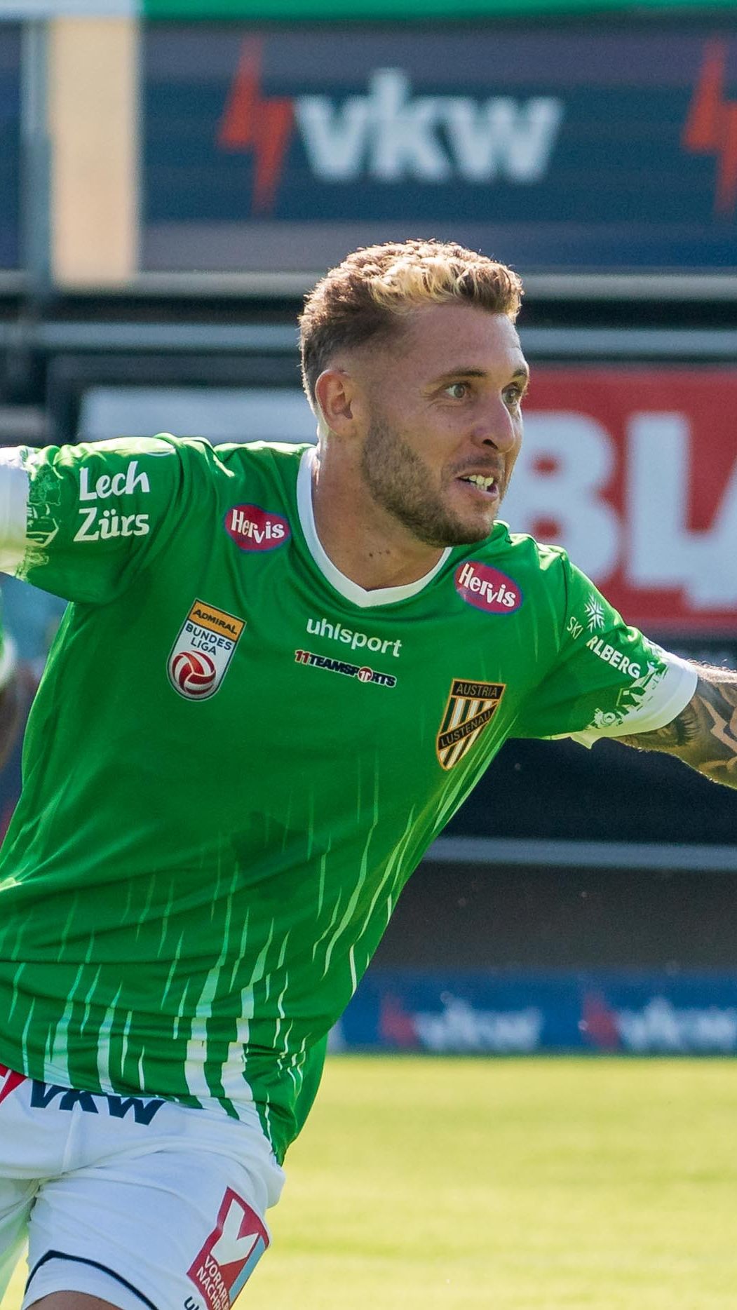 Anthony Schmid brachte die Lustenauer mit seinem frühen 1:0 auf die Siegerstraße.