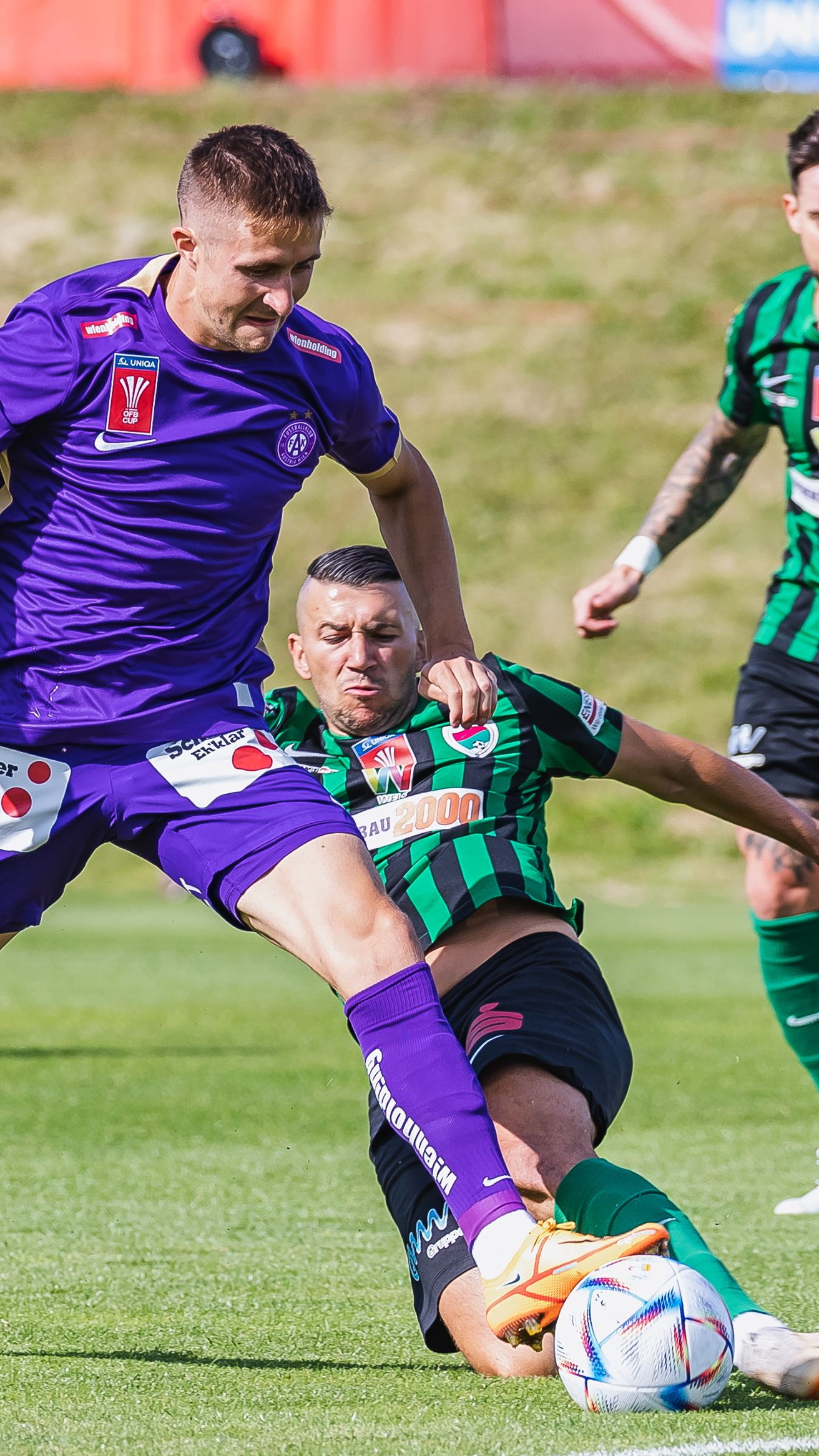 Austria Wien besiegte im Fußball-Cup den FC Wels.