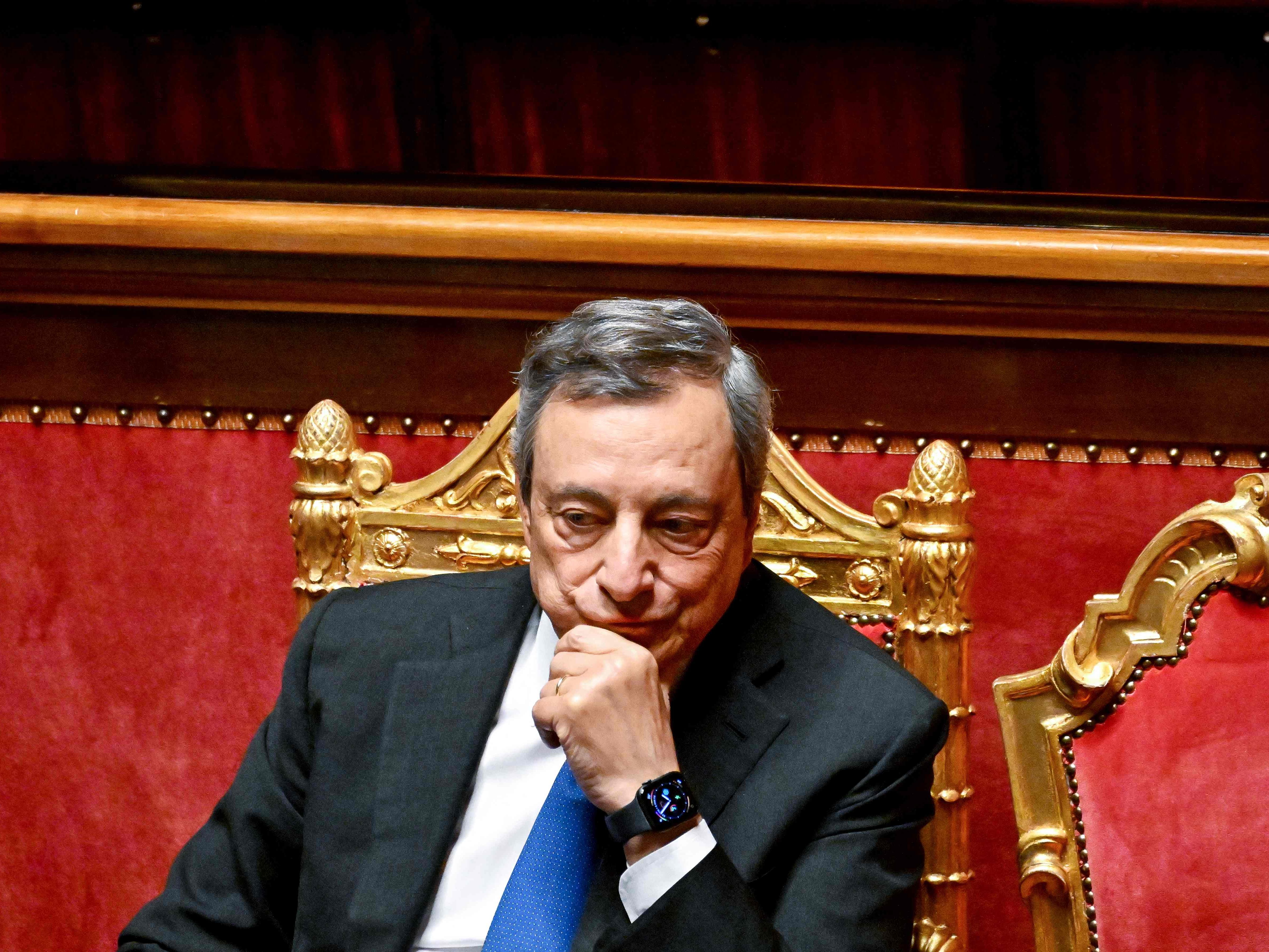 Der italienische Premier Mario Draghi ist zurückgetreten Der italienische Premier Mario Draghi ist zurückgetreten