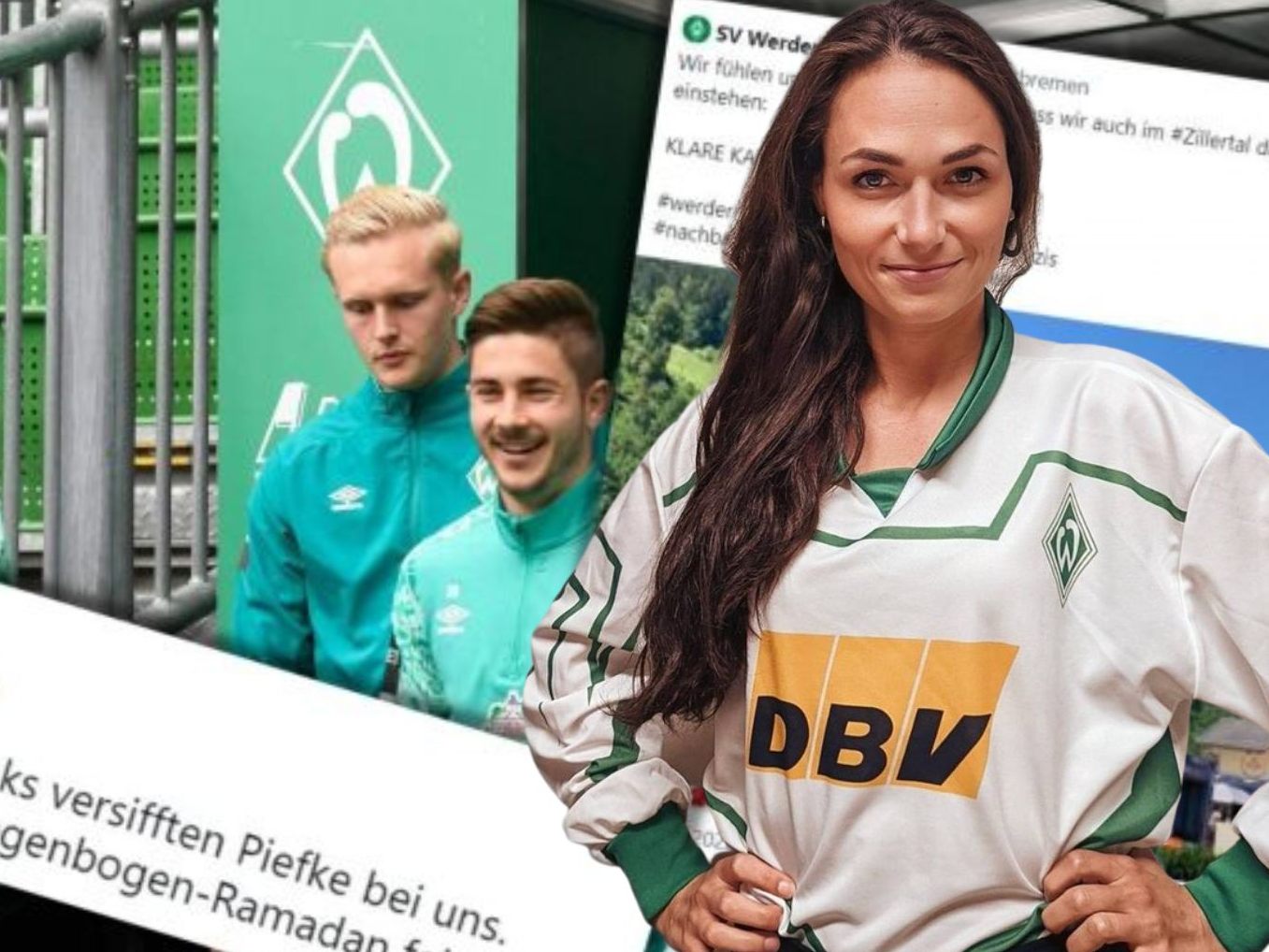 Barbara Neßler zeigt offenkundig ihre Sympathie für den deutschen Bundesligisten. Barbara Neßler zeigt offenkundig ihre Sympathie für den deutschen Bundesligisten.