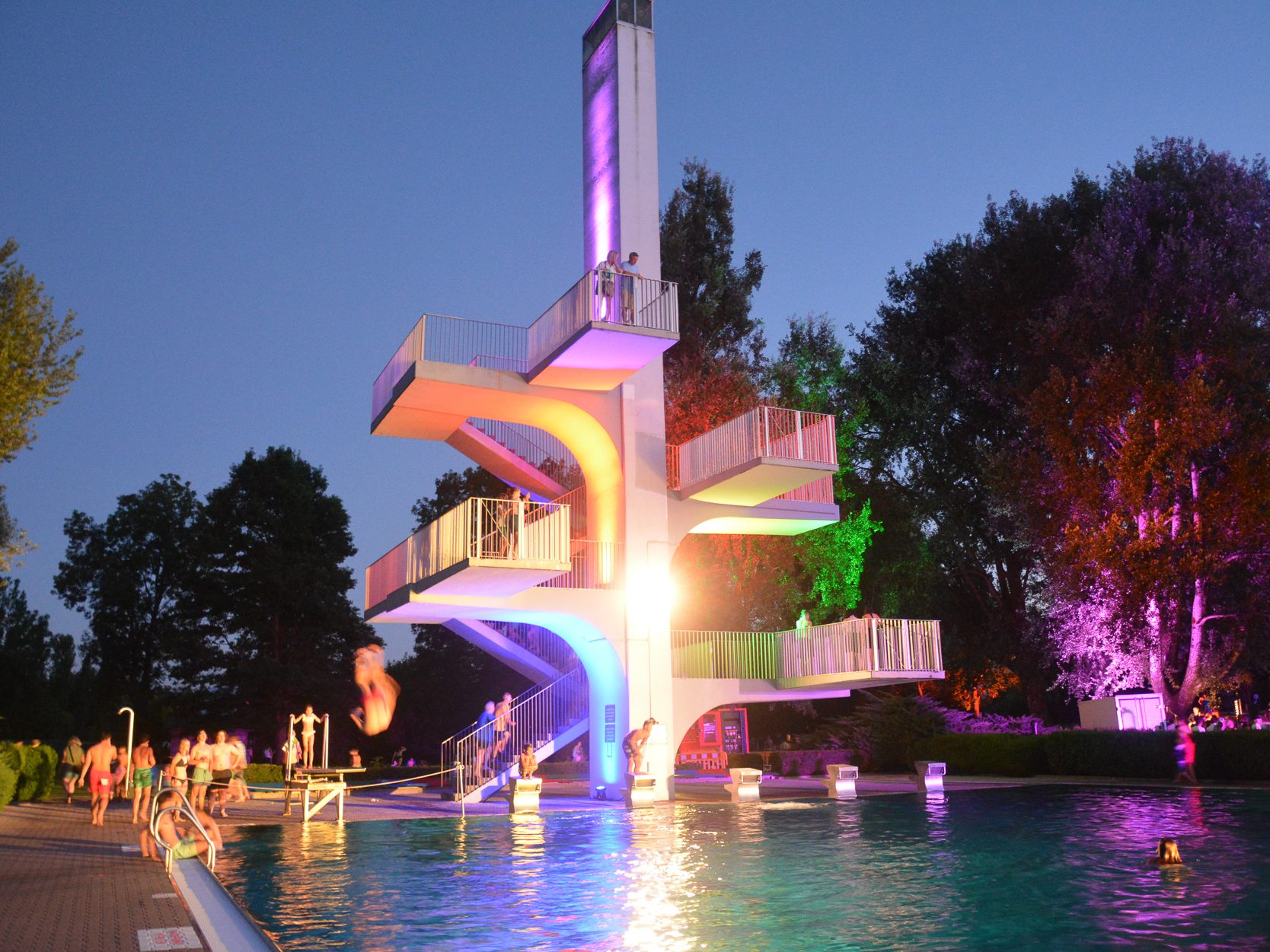 Das Parkbad Lustenau lud zur Parki-Party ein.