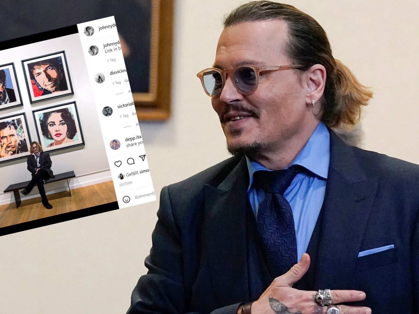 Stolz: Johnny Depp macht mit seinen Drucken richtig Schotter. Stolz: Johnny Depp macht mit seinen Drucken richtig Schotter.