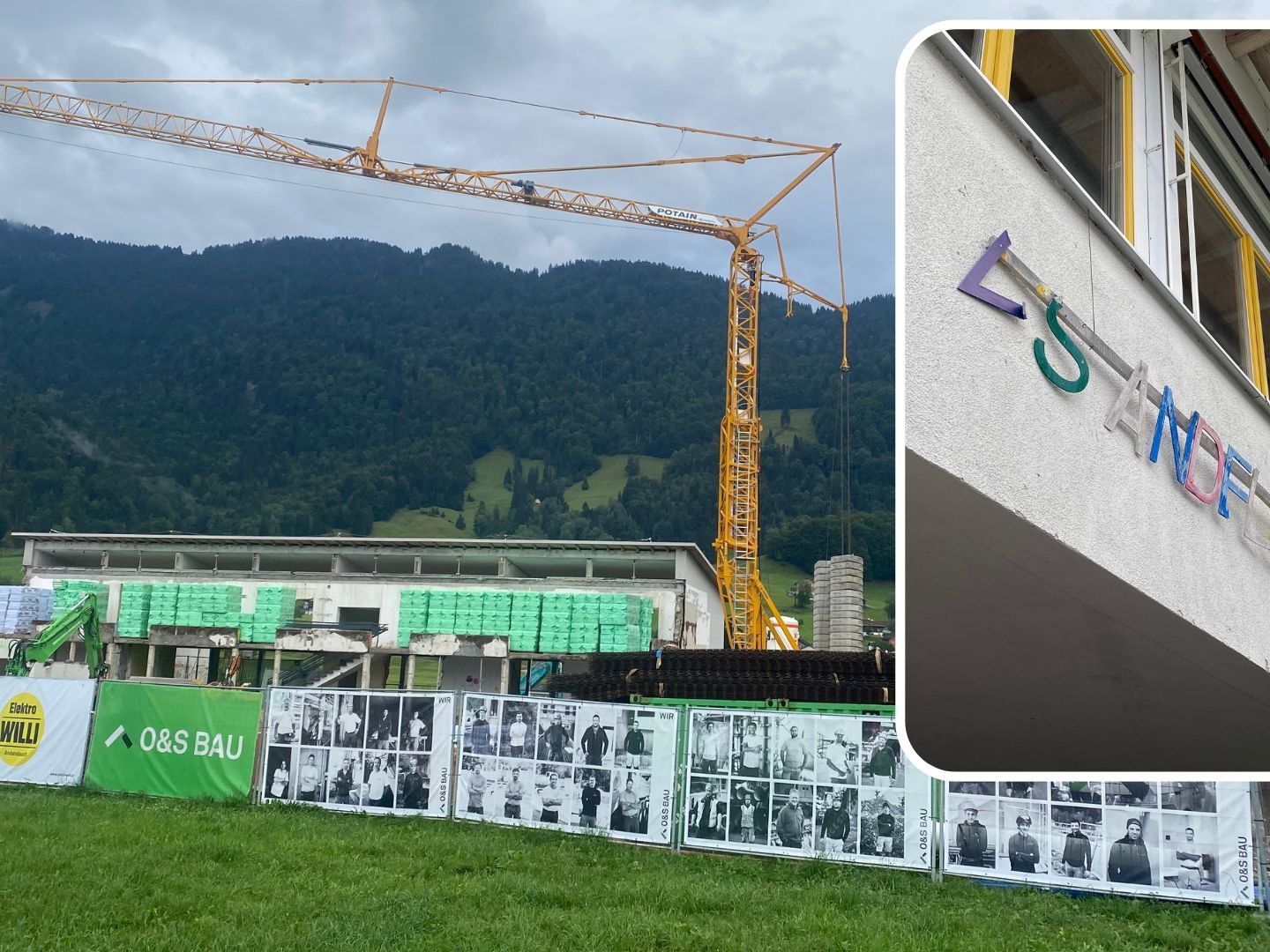 Der Abriss alter Bausubstanz schreitet voran.