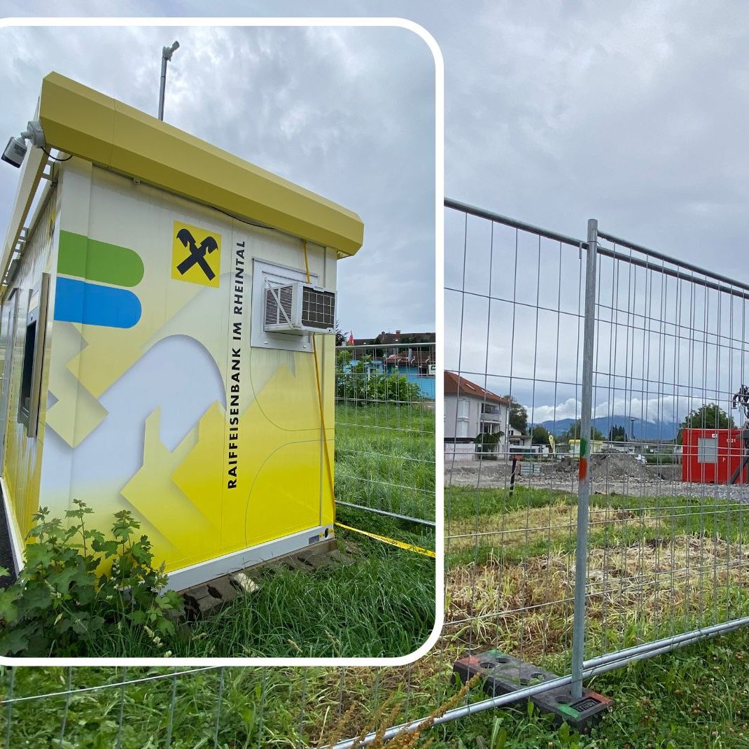 Am Standort der Raiba gibt es derzeit eine Baustelle.