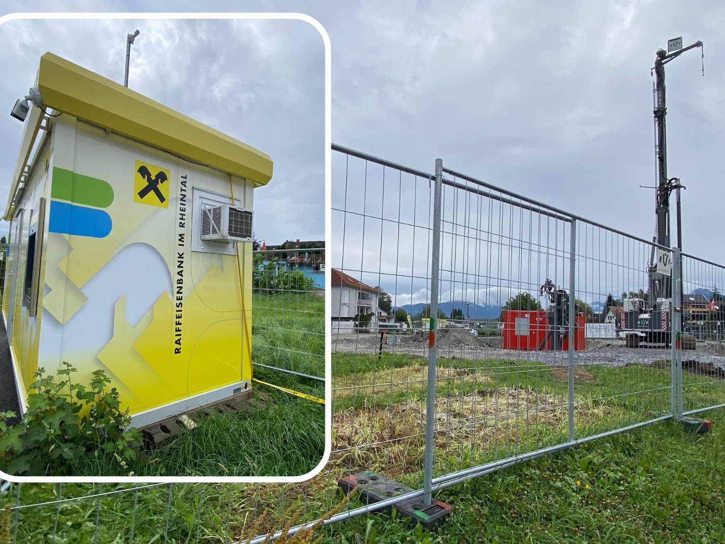 Am Standort der Raiba gibt es derzeit eine Baustelle.