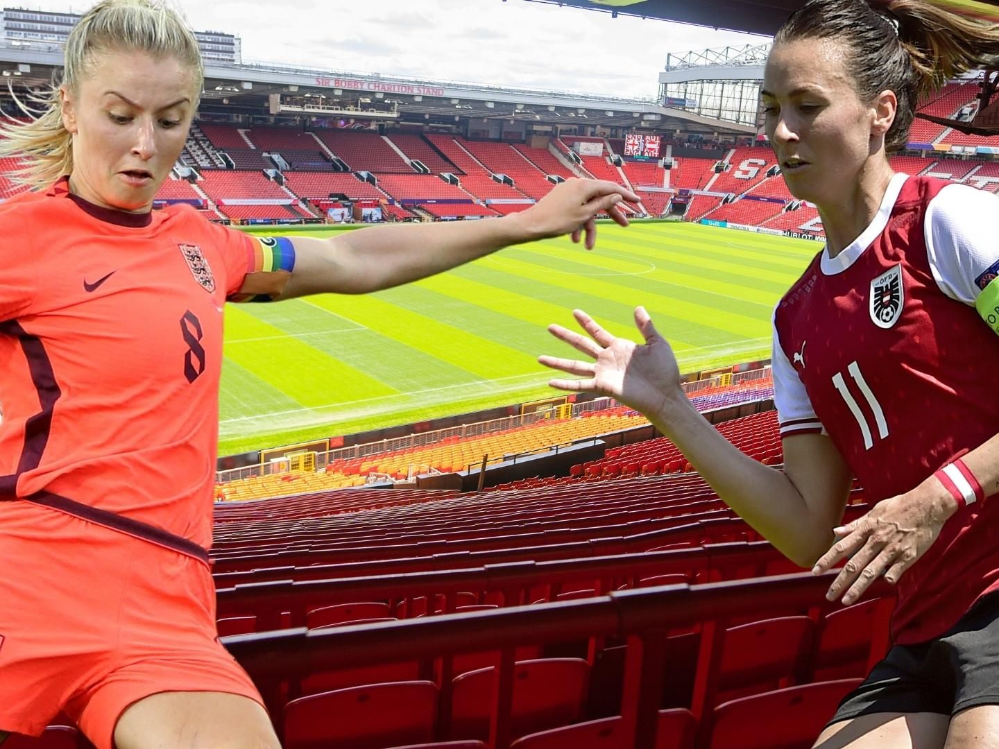 75.000 Zuschauer im Old Trafford und Millionen vor dem Fernseher: EM-Auftakt England gegen Österreich. 75.000 Zuschauer im Old Trafford und Millionen vor dem Fernseher: EM-Auftakt England gegen Österreich.