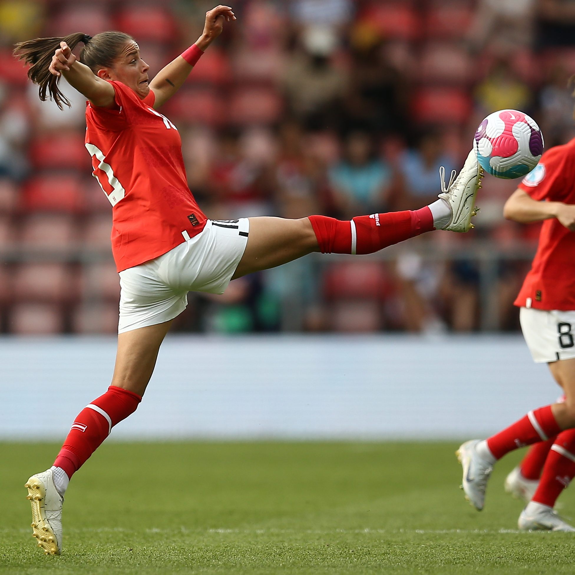 Laura Feiersinger beim 2:0-Sieg gegen Nordirland.