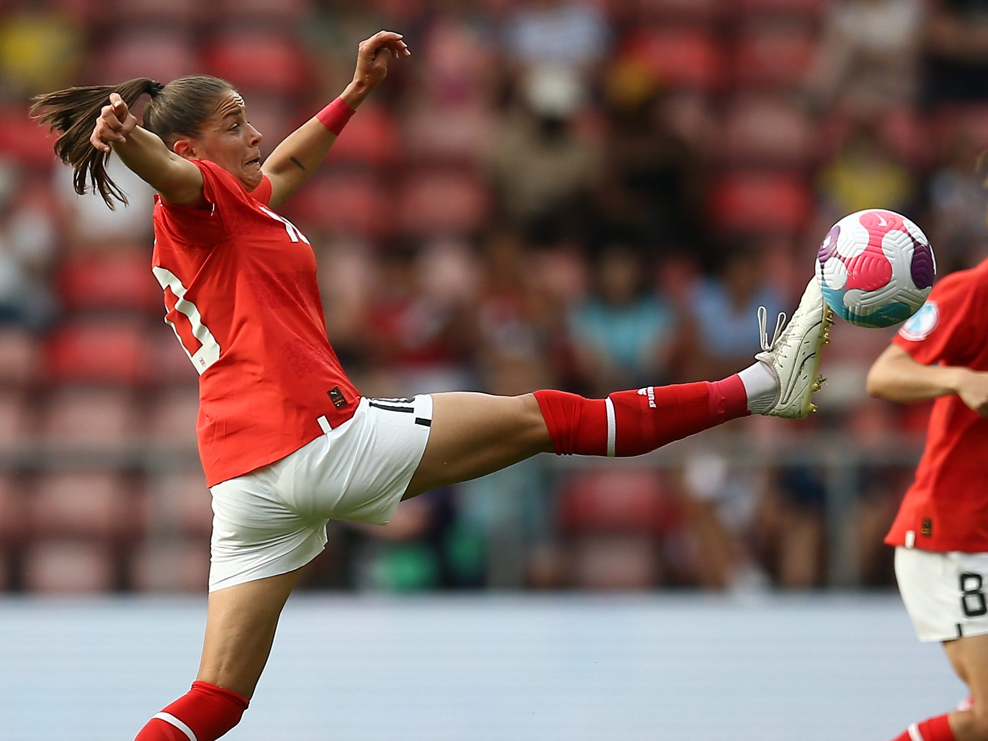 Laura Feiersinger beim 2:0-Sieg gegen Nordirland.