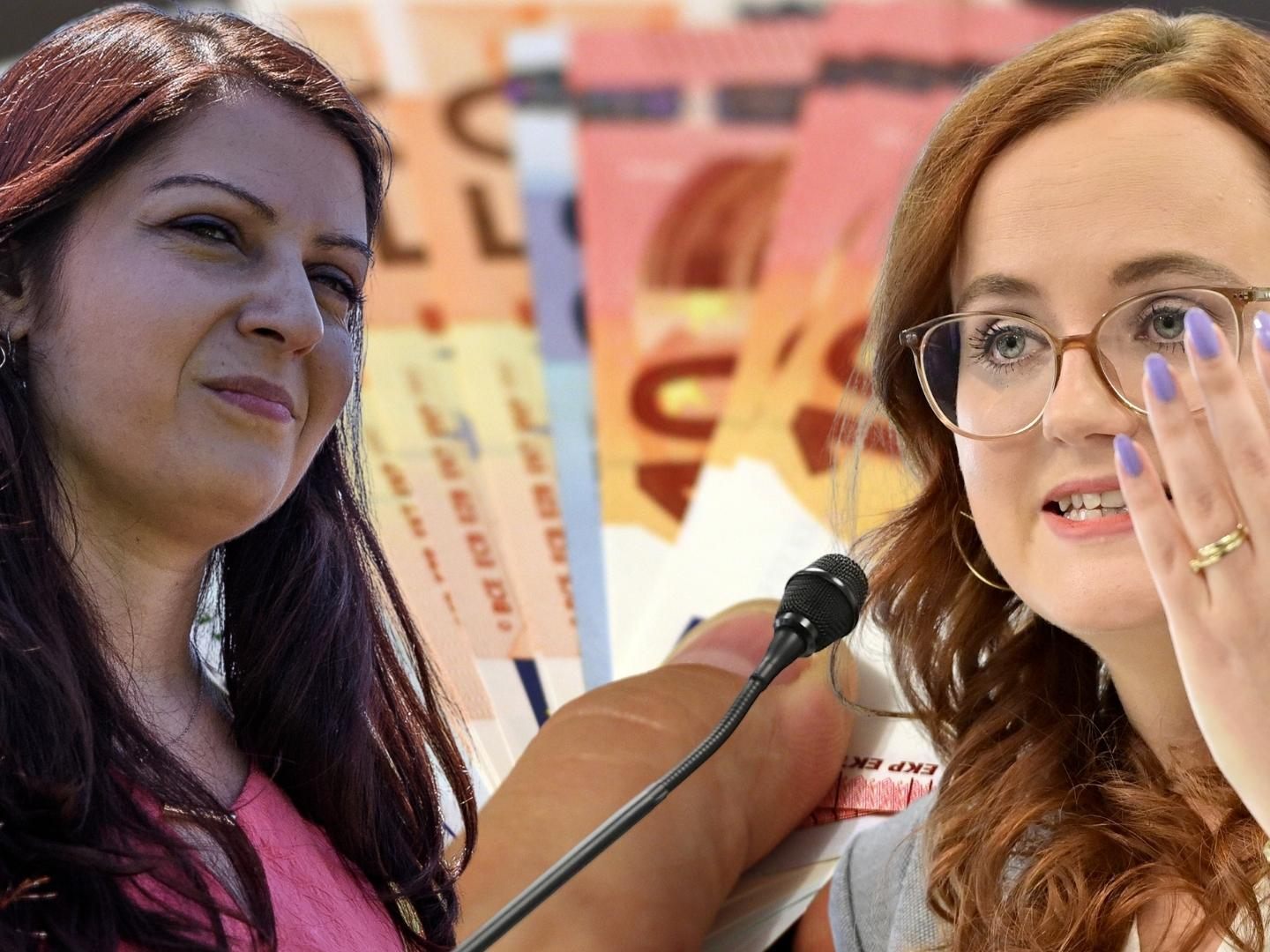 Muna Duzdar (l.) von der SPÖ findet die Idee gut, Laura Sachslehner (r.) von der ÖVP hält gar nichts davon. Muna Duzdar (l.) von der SPÖ findet die Idee gut, Laura Sachslehner (r.) von der ÖVP hält gar nichts davon.