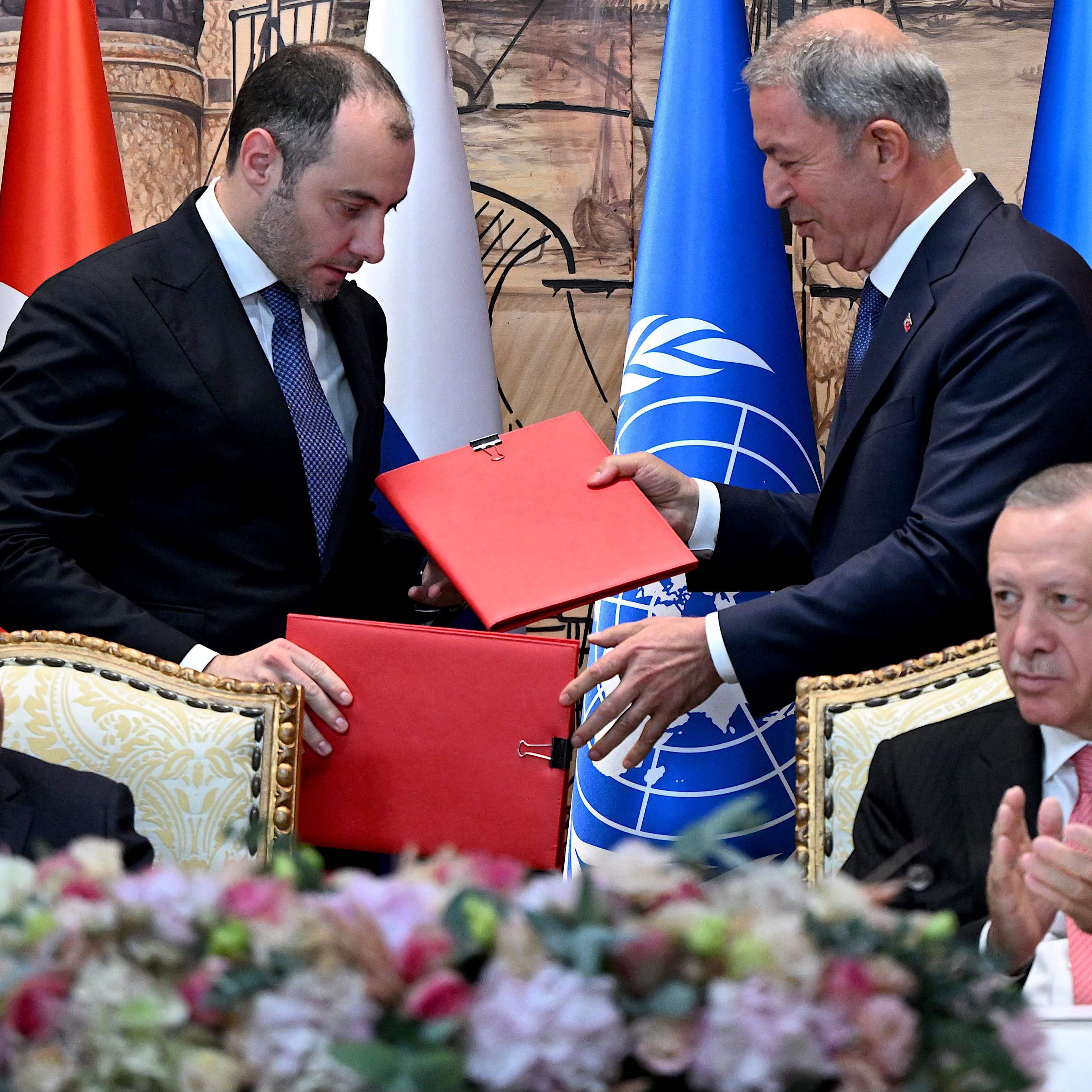 Getreide-Export-Abkommen unterzeichnet.