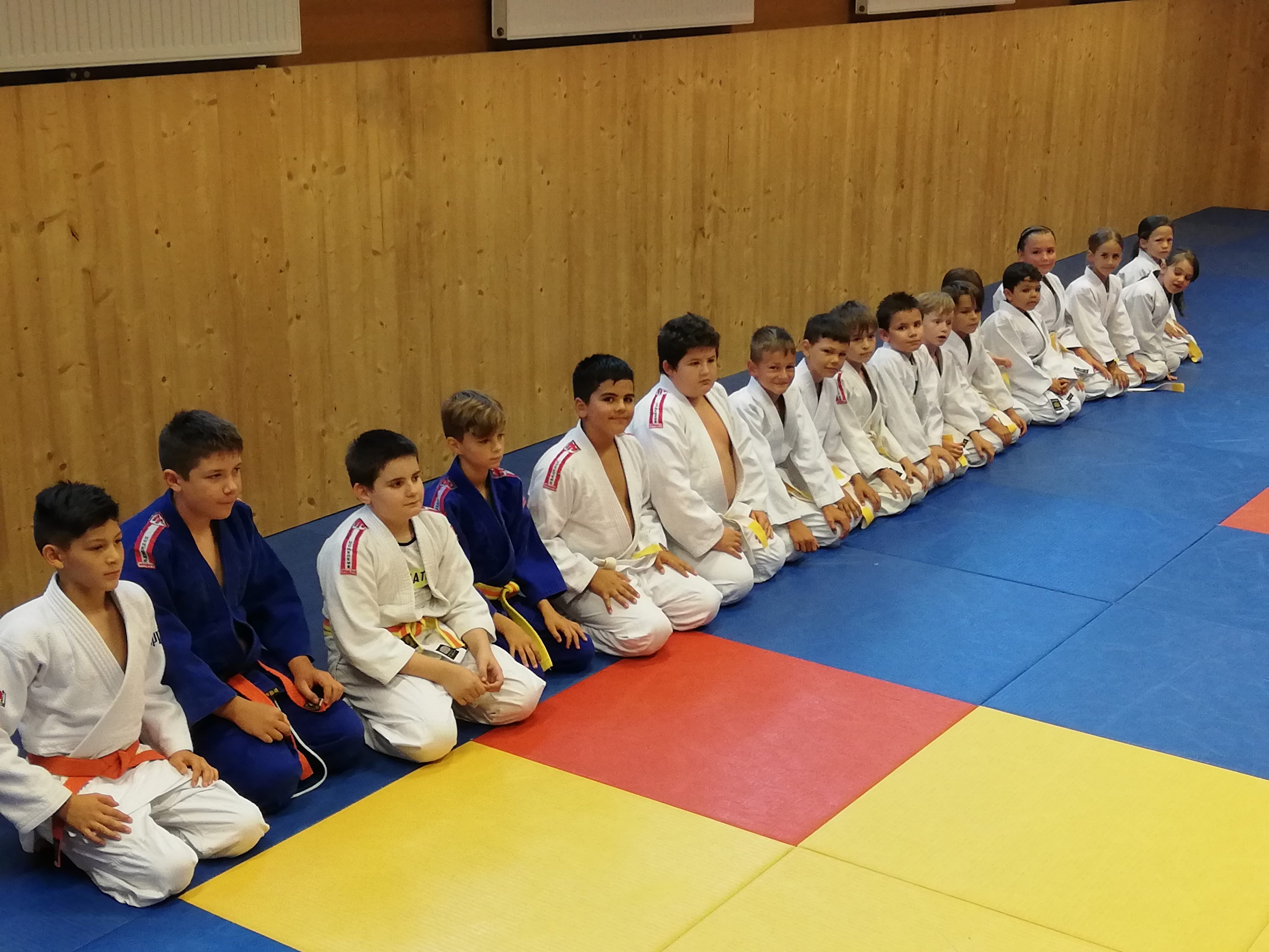 Aufstellung vor dem Training