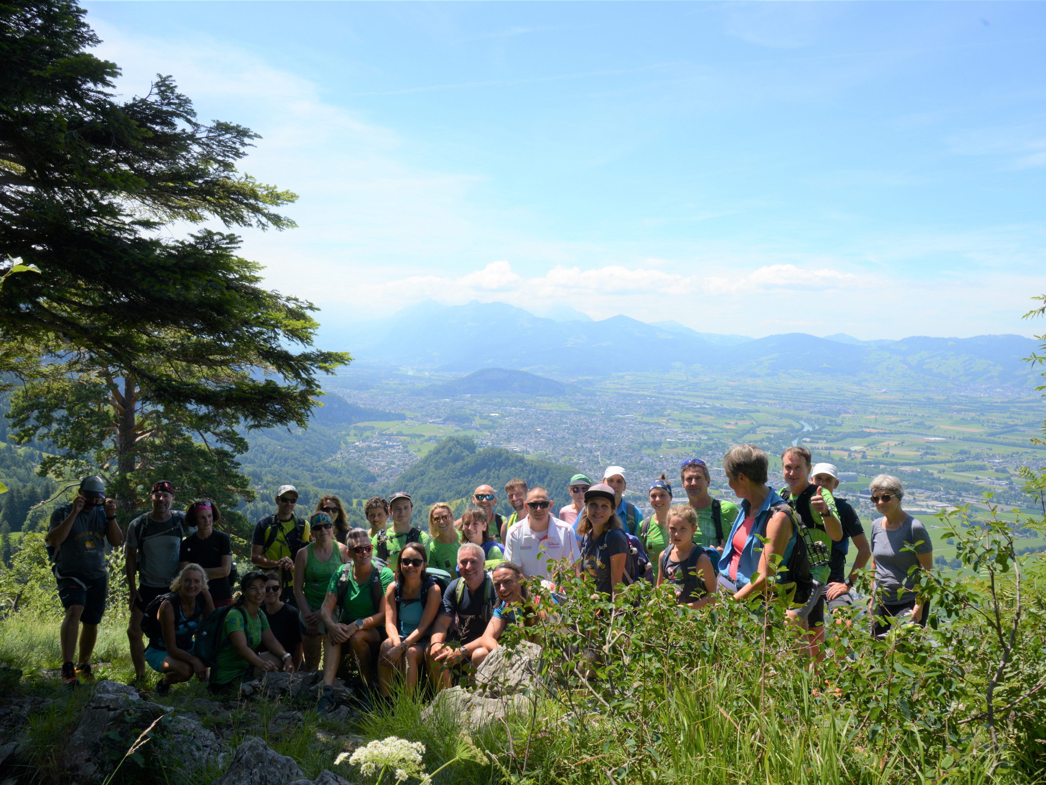 Der Lauftreff Hohenems beim Vereinsausflug auf dem Breitenberg