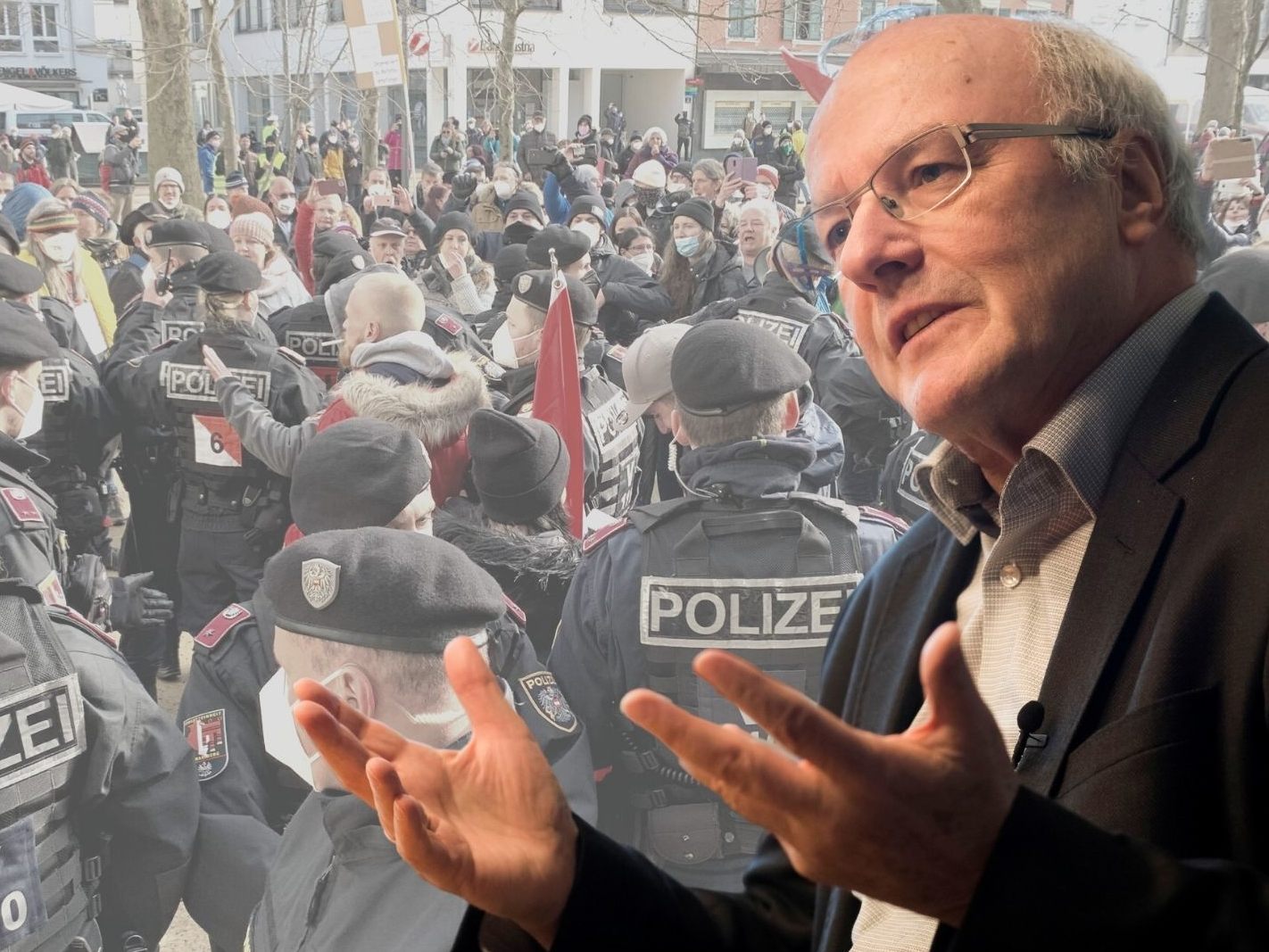 Reinhard Haller wurde selbst schon angefeindet und sieht für den sogannten "Corona-Widerstand" keine große Zukunft.