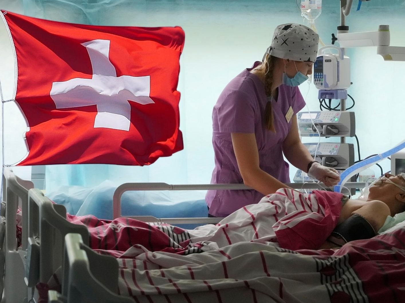 In der Ukraine (Bild) sind die Kapazitäten der Krankenhäuser stark verringert. Die Schweiz will keine Verletzten ins Land lassen. In der Ukraine (Bild) sind die Kapazitäten der Krankenhäuser stark verringert. Die Schweiz will keine Verletzten ins Land lassen.