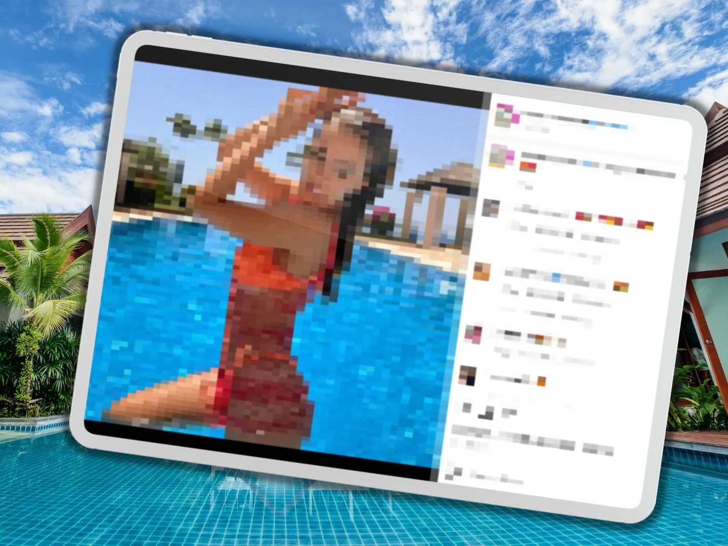 Hier zeigt sich Victoria Swarovski im heißen Bikini-Outfit.