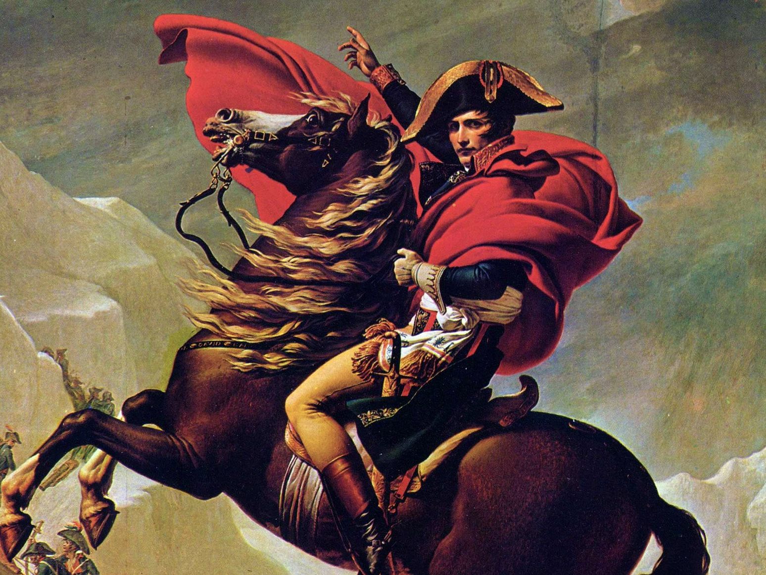 Der Wandteppich war ein Geschenk von Napoleon an den sächsischen König Friedrich August I gewesen.